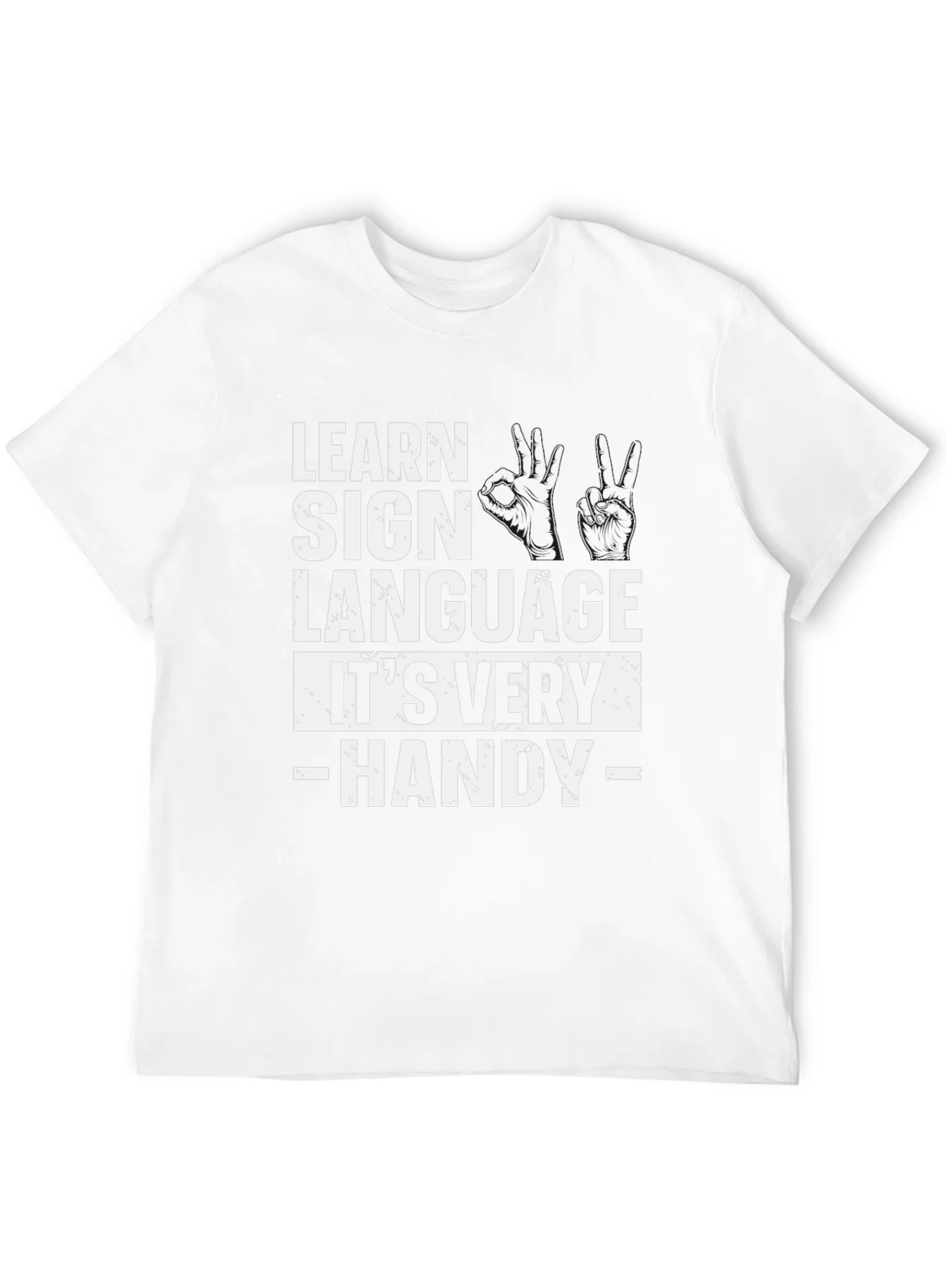 Learn Sign Language Graphic T-Shirt