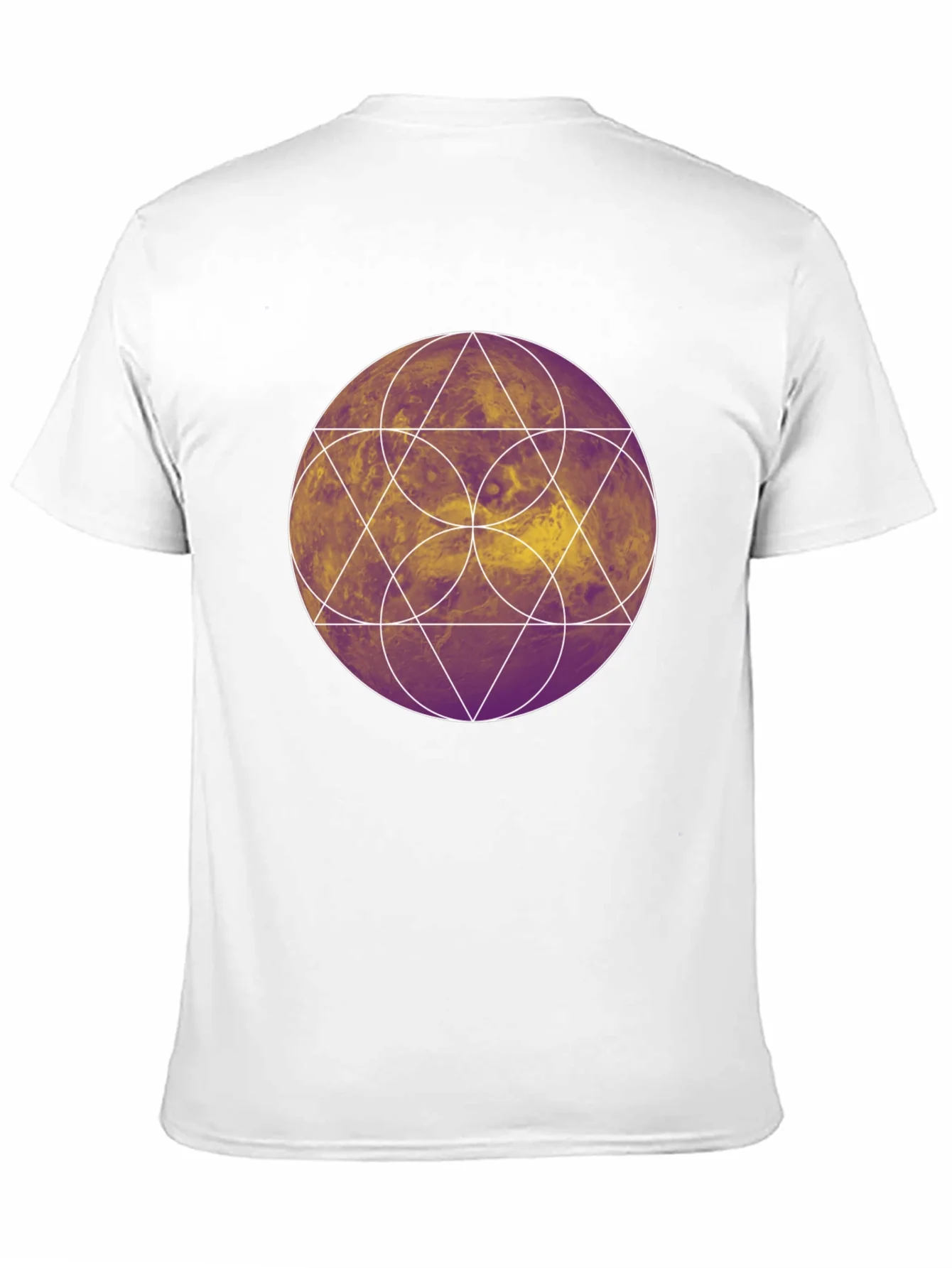 Geometric Graphic Tee - Black