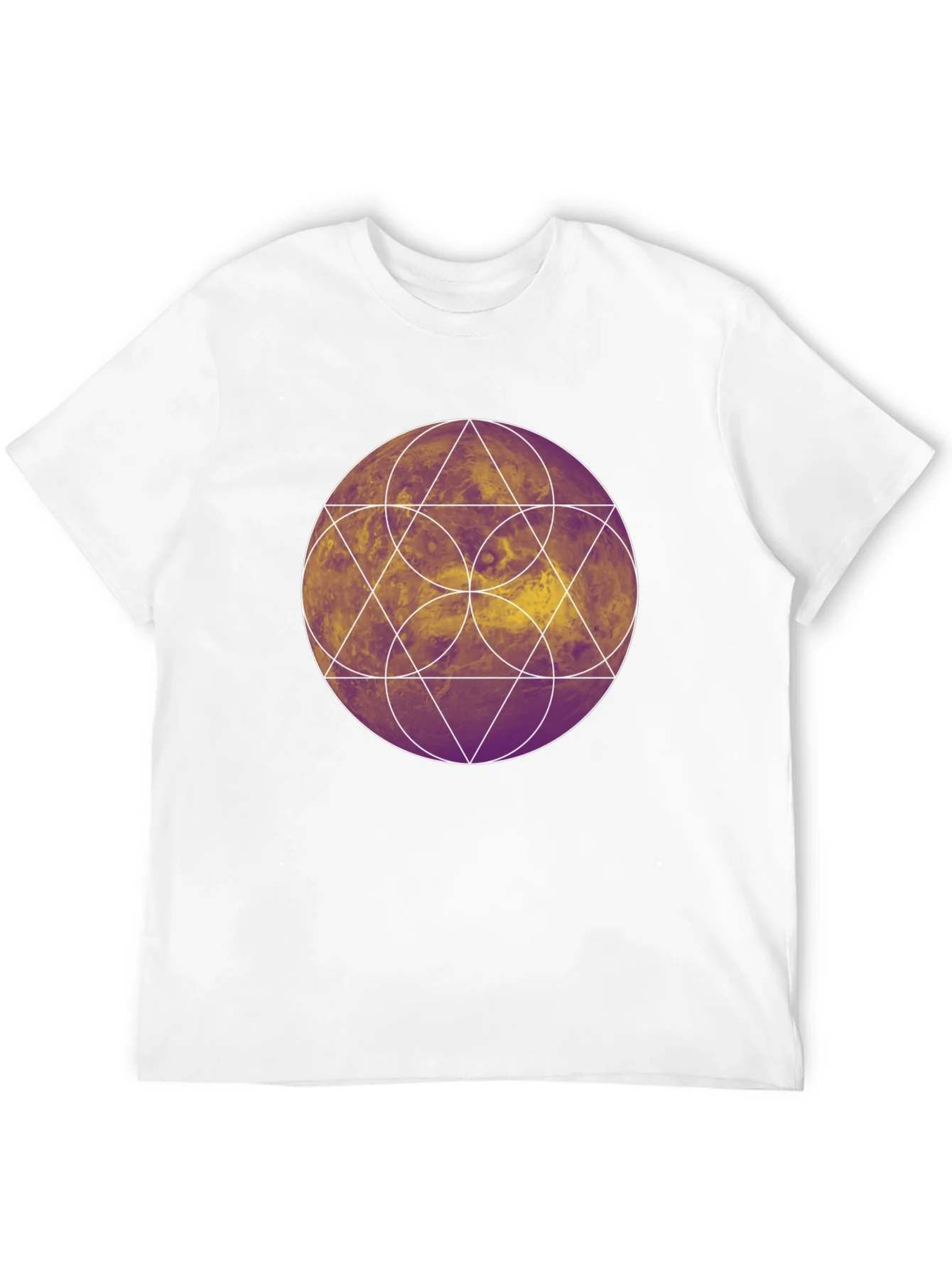 Geometric Graphic Tee - Black