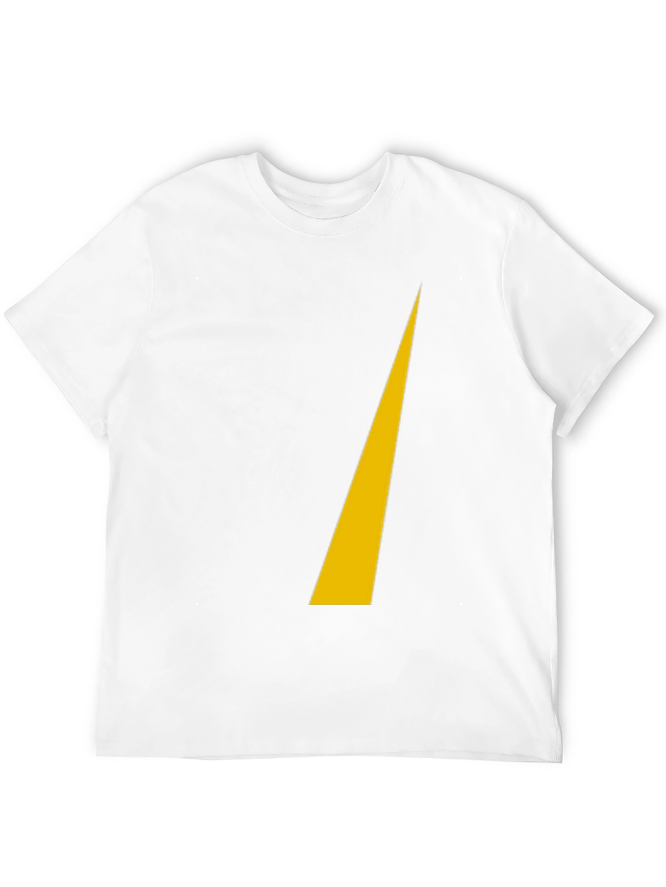 Mens Black T-Shirt with Yellow Graphic