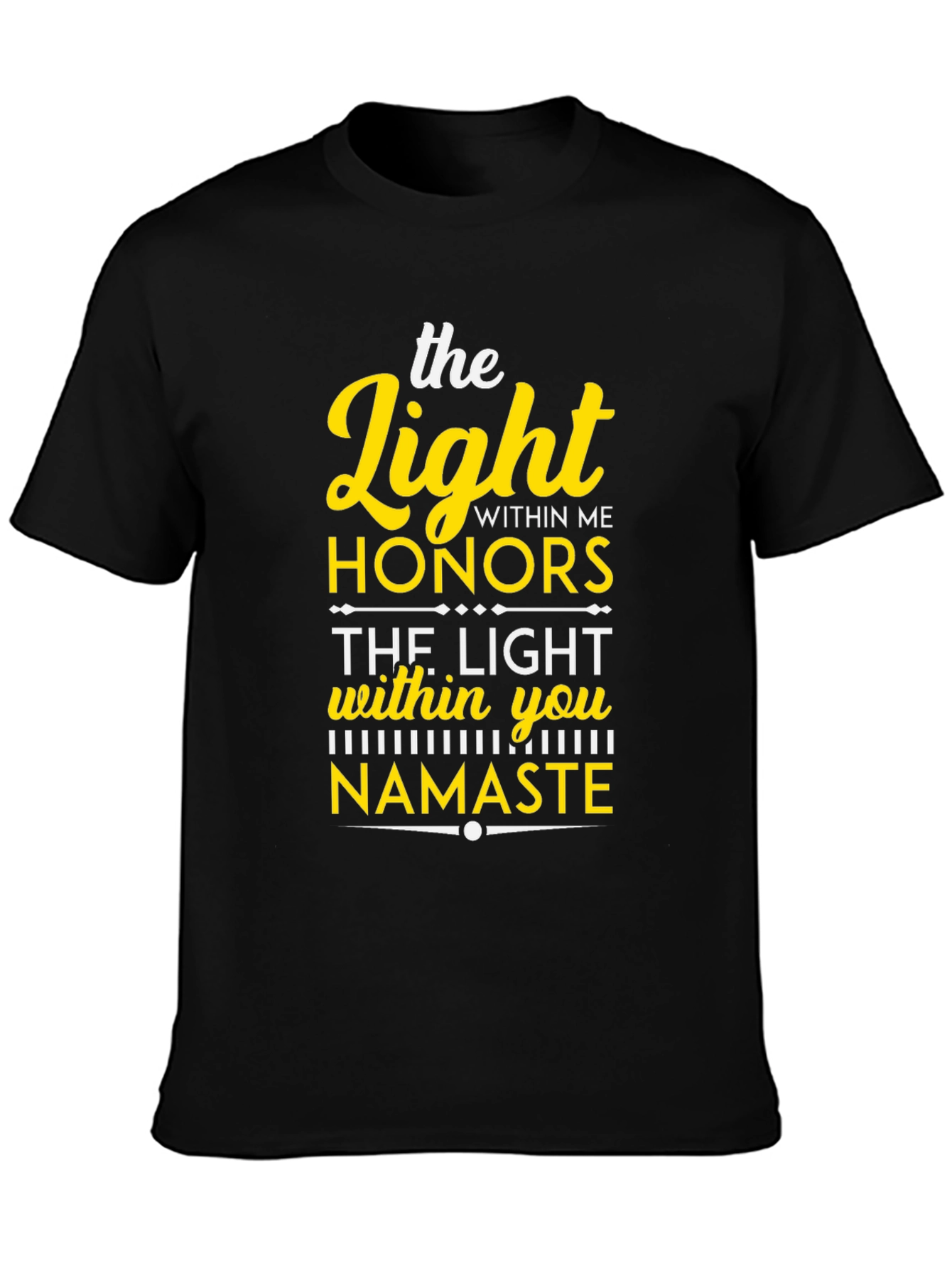 The Light Within Namaste Black T-Shirt