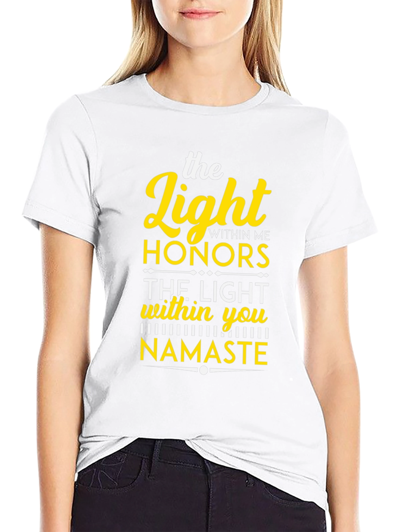The Light Within Namaste Black T-Shirt