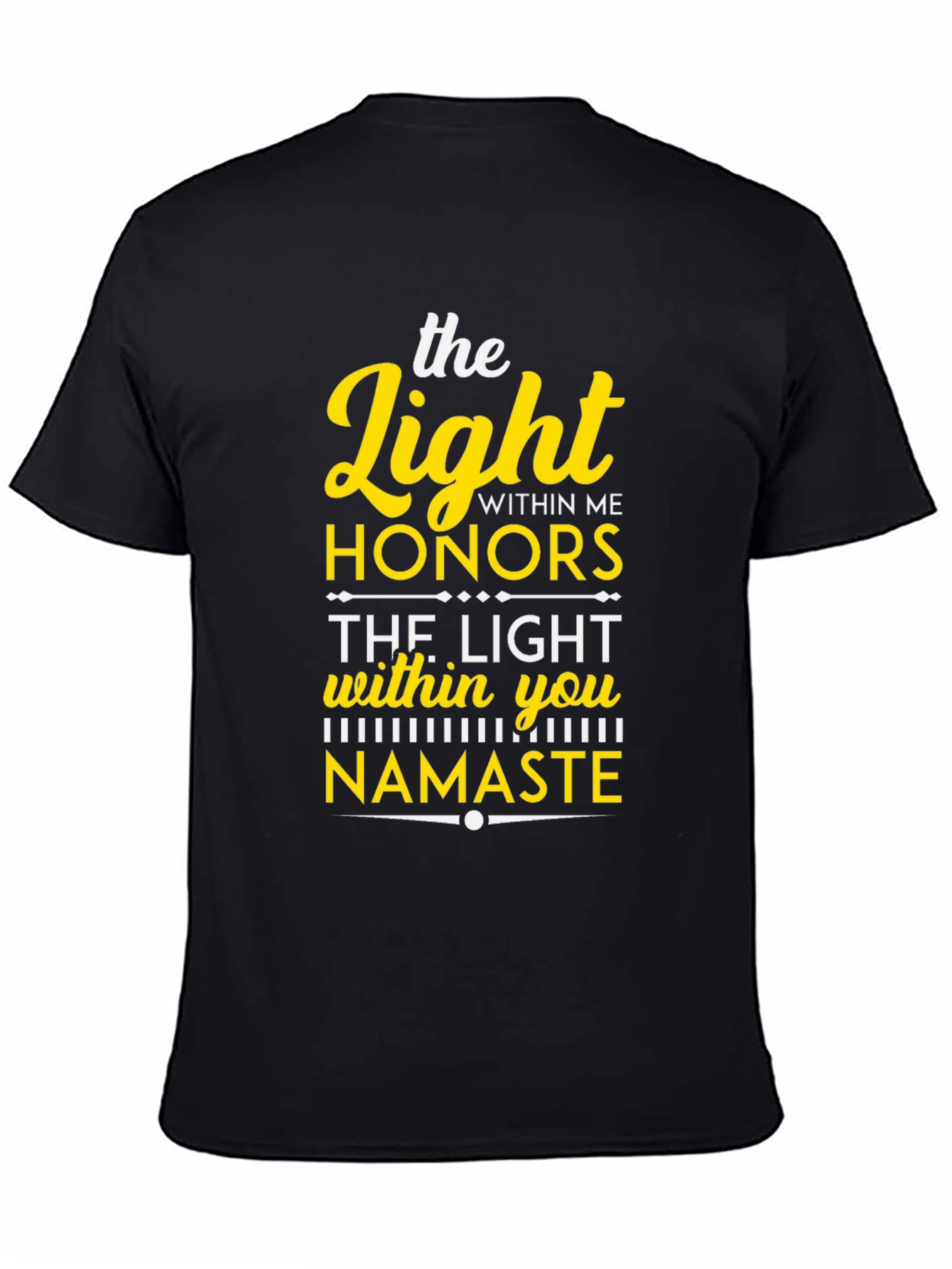 The Light Within Namaste Black T-Shirt