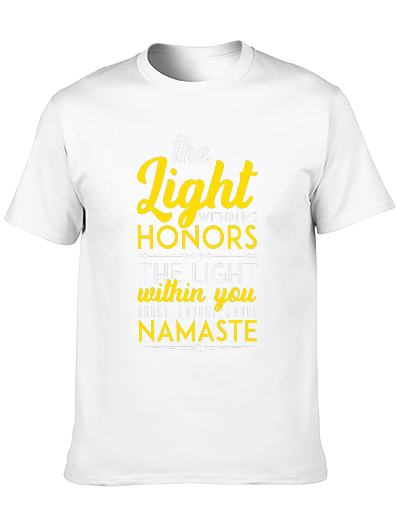 The Light Within Namaste Black T-Shirt