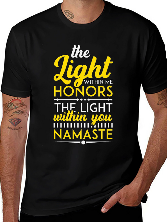 The Light Within Namaste Black T-Shirt