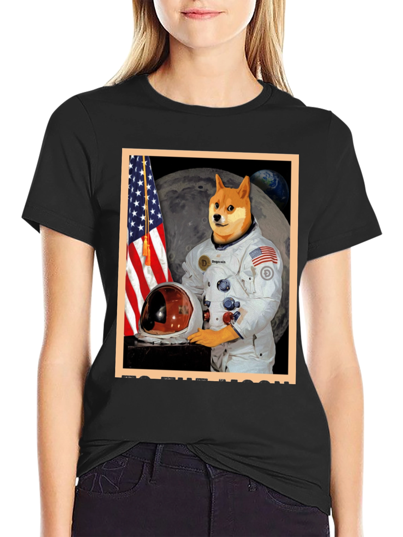 Doge to the Moon Graphic Tee