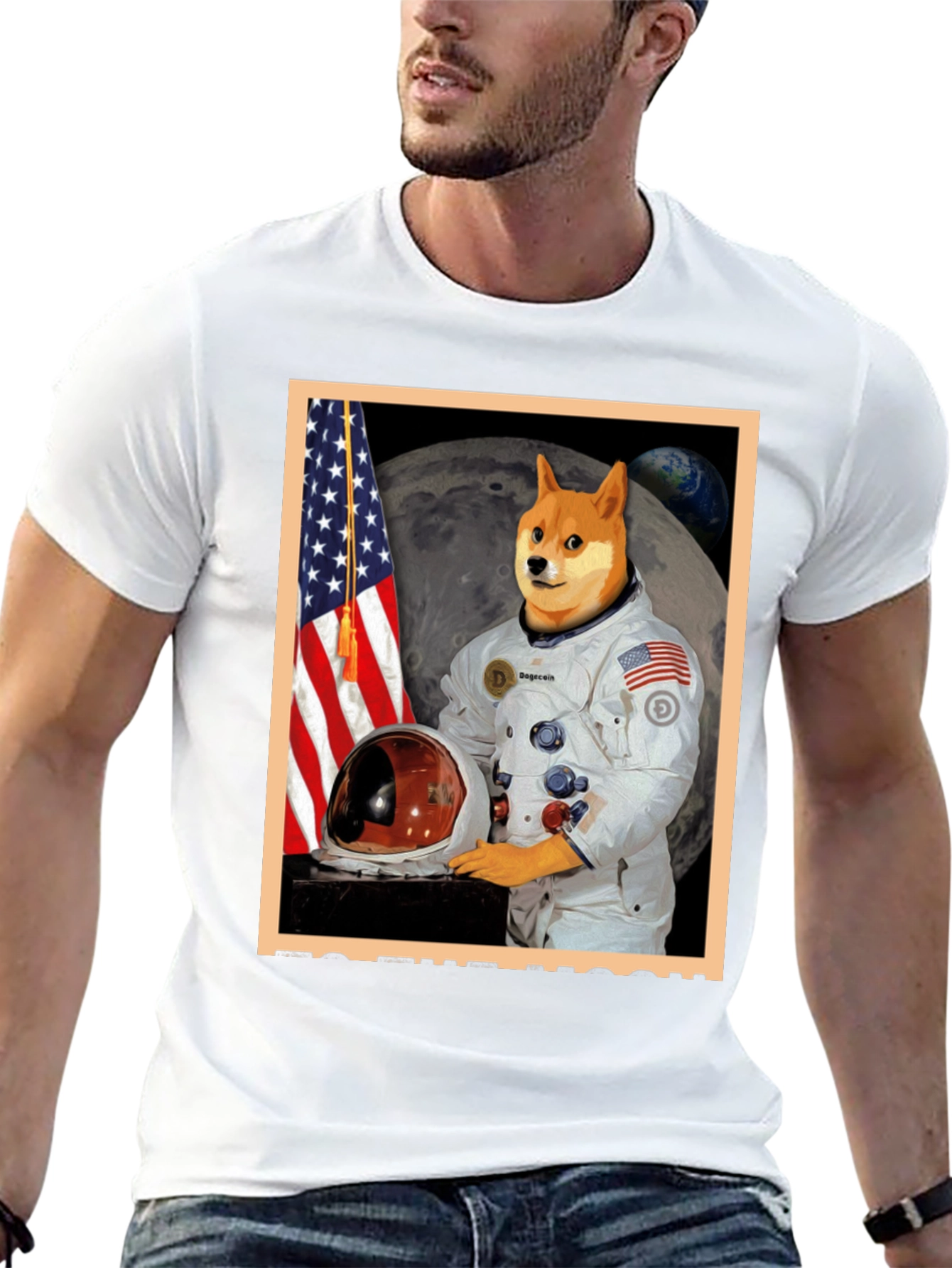 Doge to the Moon Graphic Tee