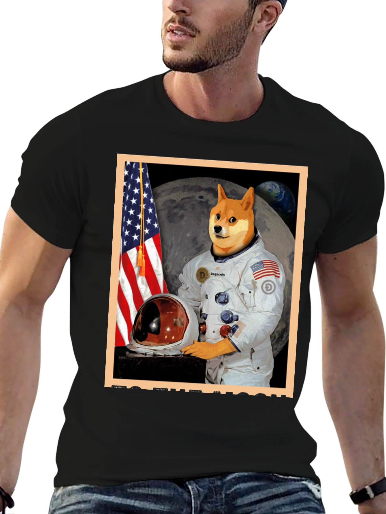 Doge to the Moon Graphic Tee