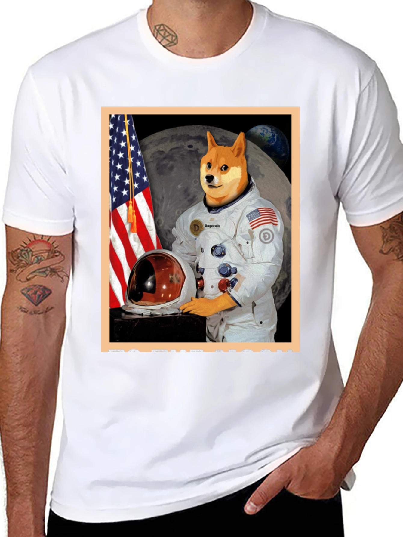 Doge to the Moon Graphic Tee