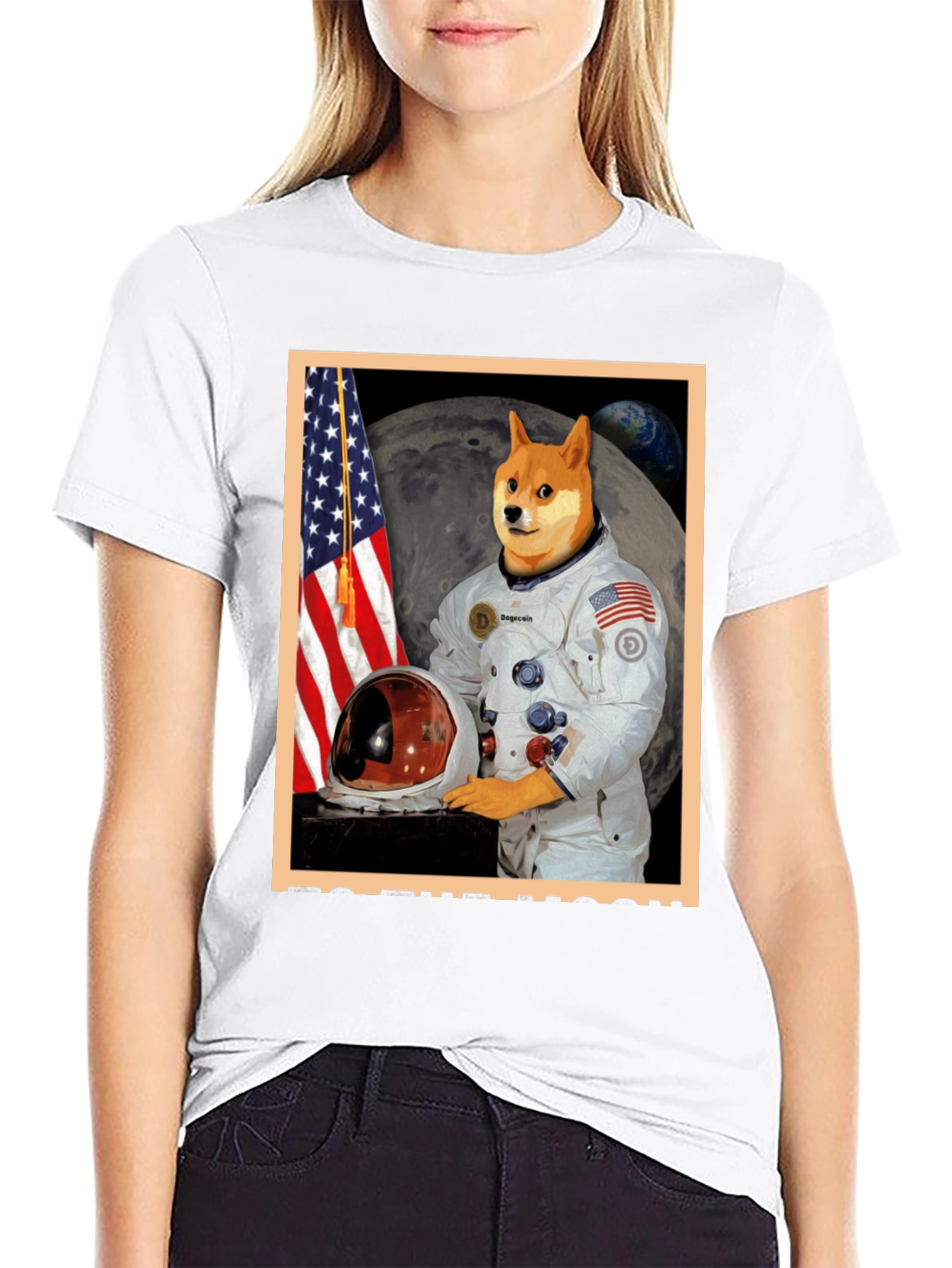 Doge to the Moon Graphic Tee