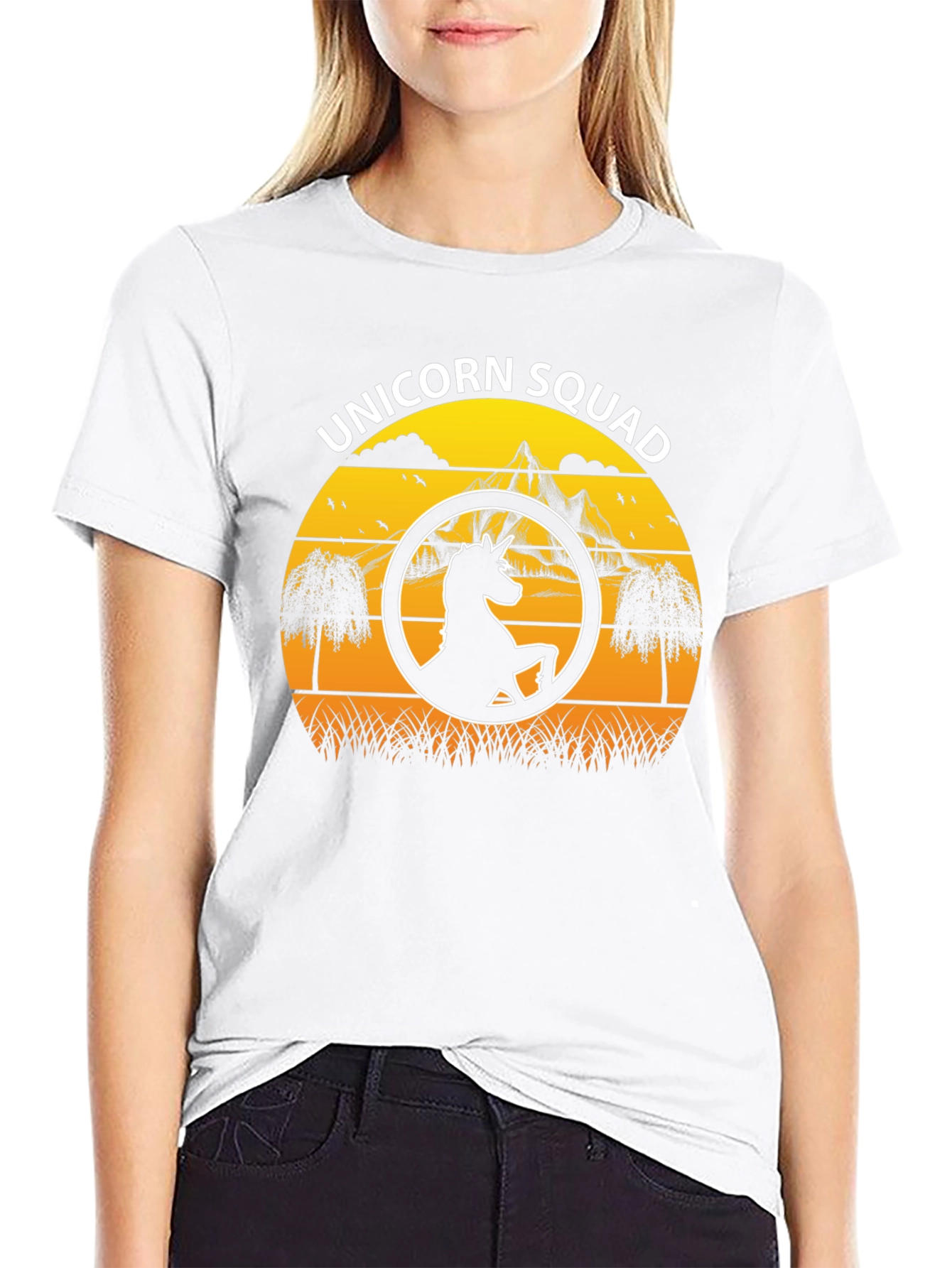 Unicorn Squad Graphic Tee - Black
