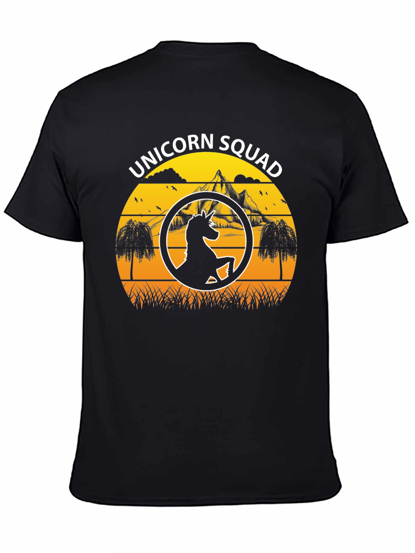 Unicorn Squad Graphic Tee - Black