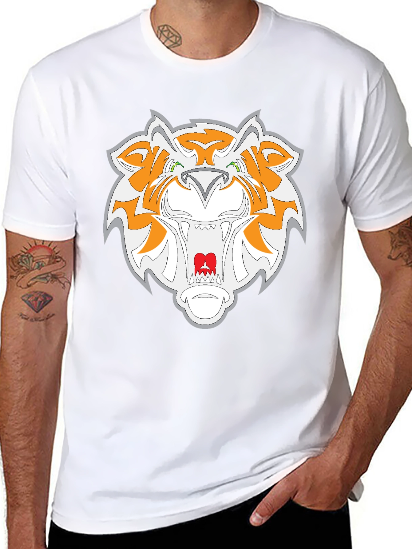 Tiger Graphic Black T-Shirt - Mens Fashion Tee