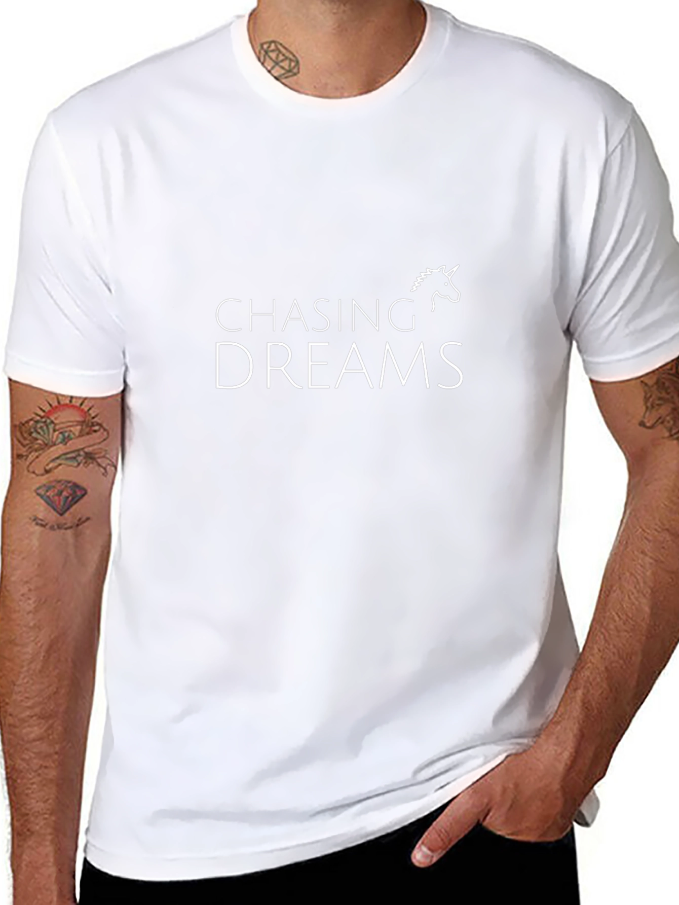 Chasing Dreams Graphic Tee - Black Unisex T-Shirt
