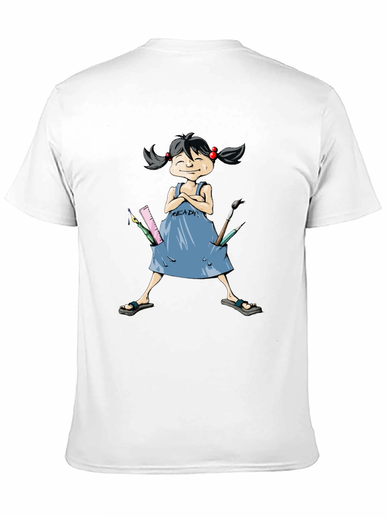 Artist Girls Ready T-Shirt - Black Cotton Tee