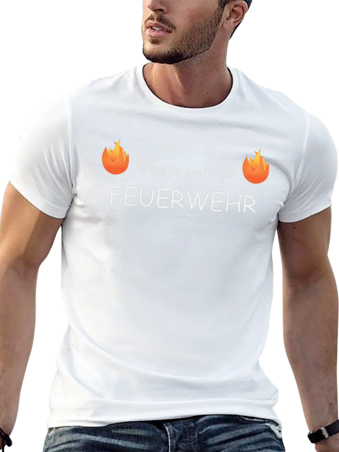 Volunteer Fire Department T-Shirt - German Feuerwehr Tee