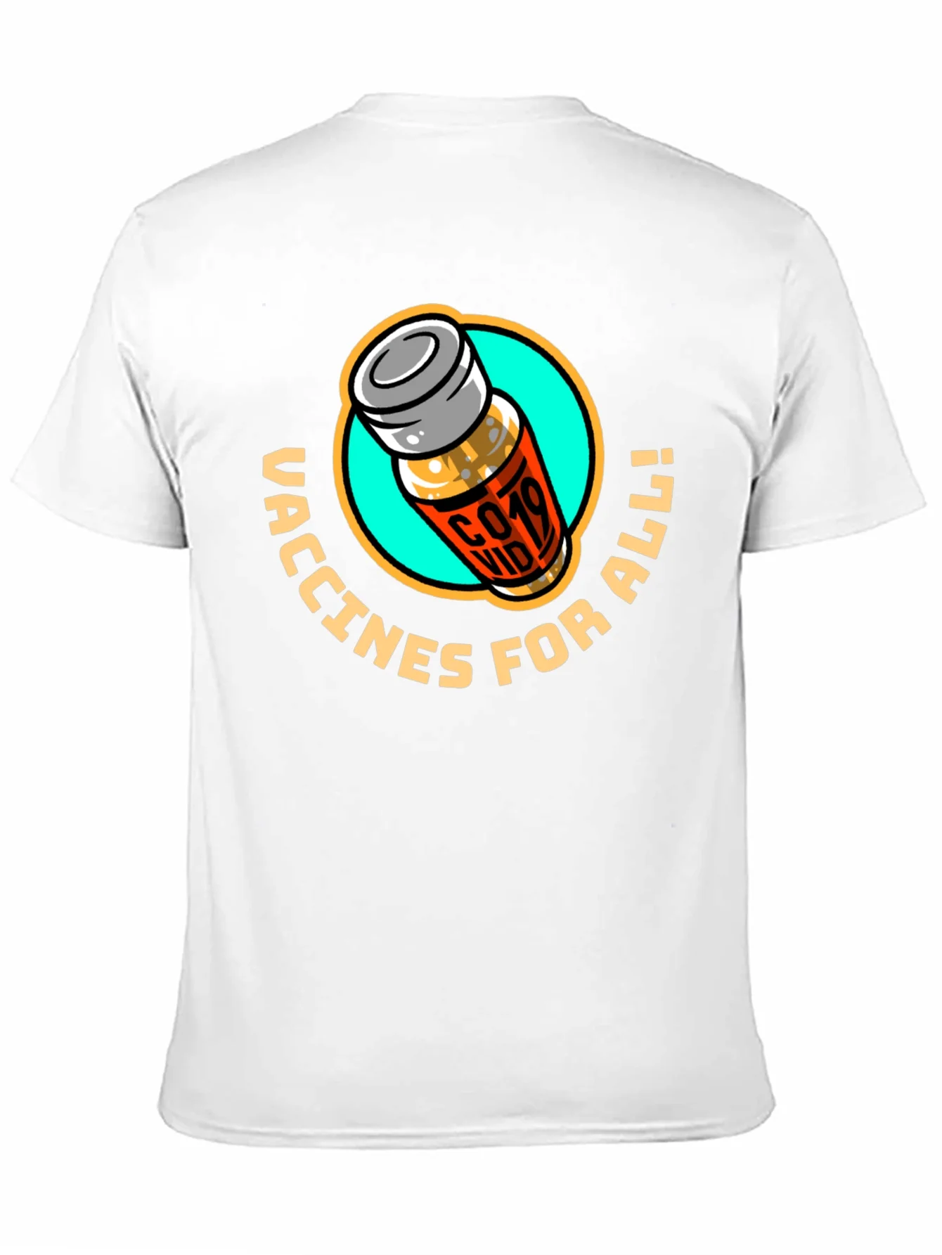 Vaccines For All T-Shirt - Modern Graphic Tee