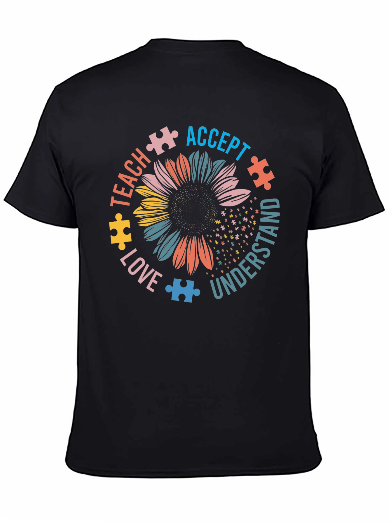 Autism Awareness Sunflower Graphic Tee