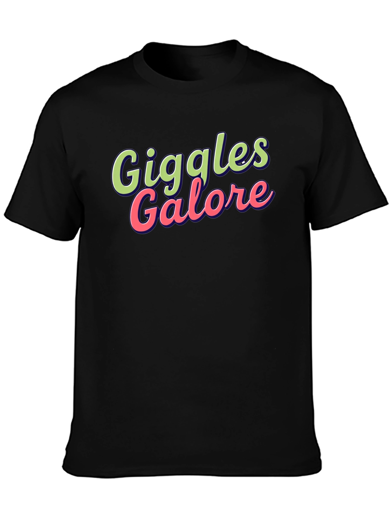 Giggles Galore Graphic Tee - Fun Black T-Shirt