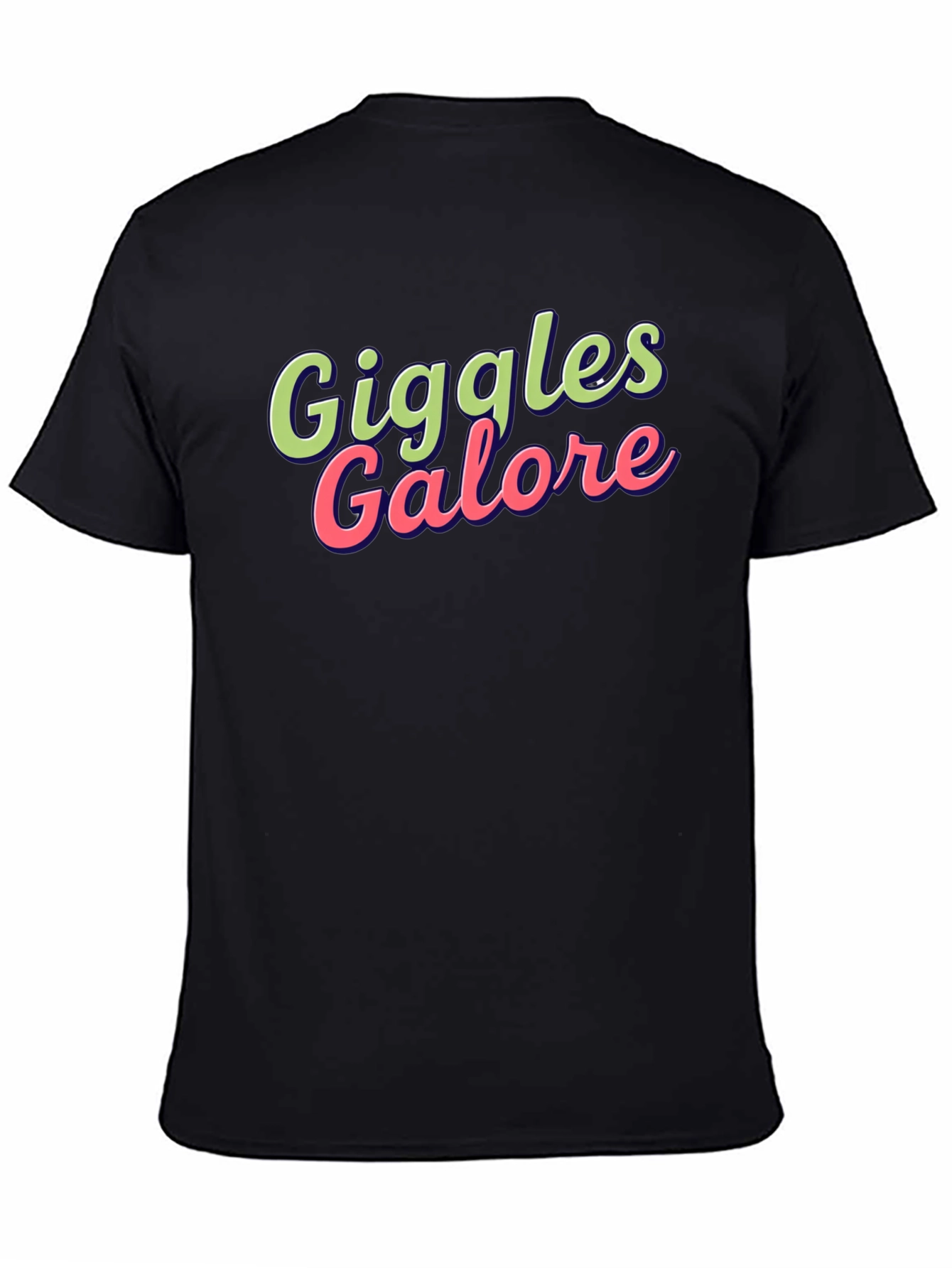 Giggles Galore Graphic Tee - Fun Black T-Shirt