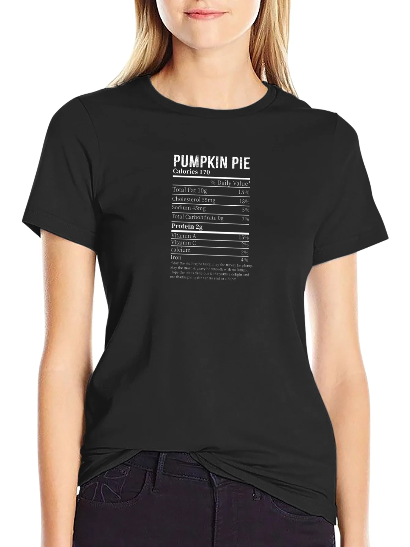 Pumpkin Pie Nutrition Facts T-Shirt