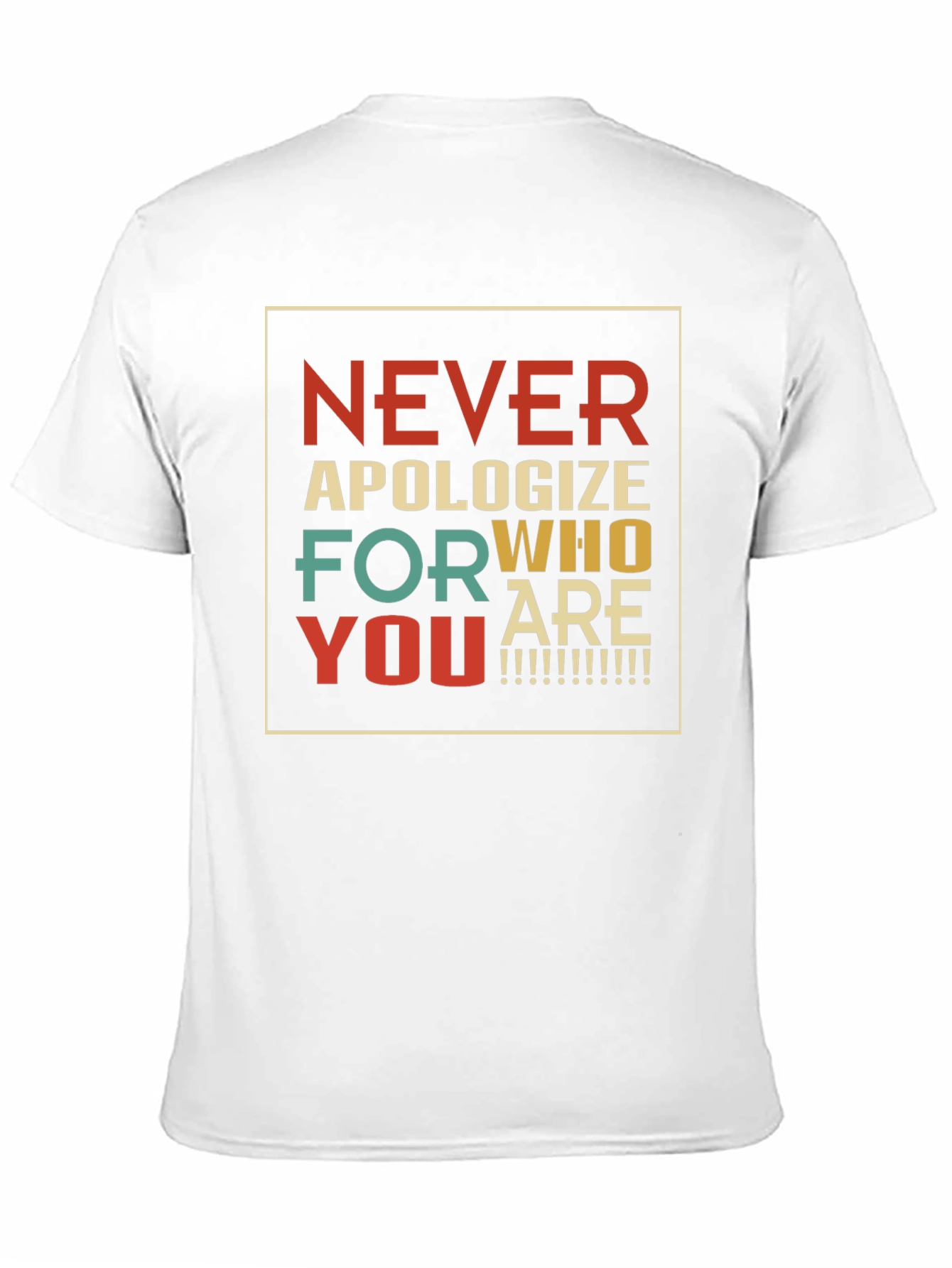 Retro Never Apologize T-Shirt - Inspirational Graphic Tee