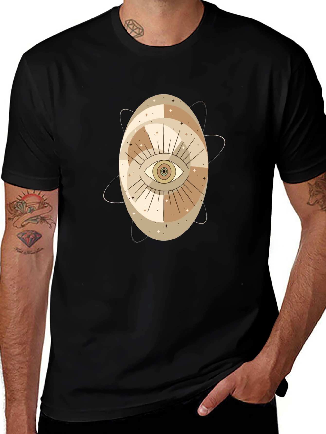 Mystic Eye Graphic Tee - Black