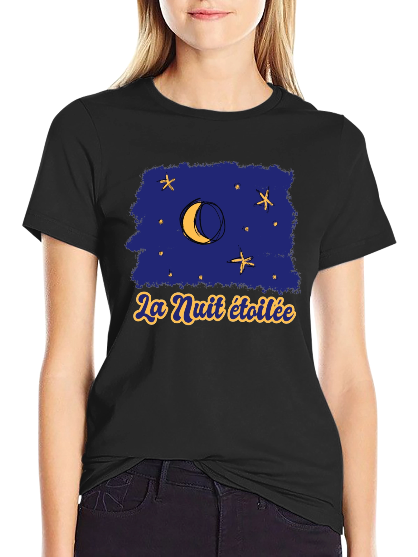 Starry Night T-Shirt - La Nuit Étoilée Graphic Tee