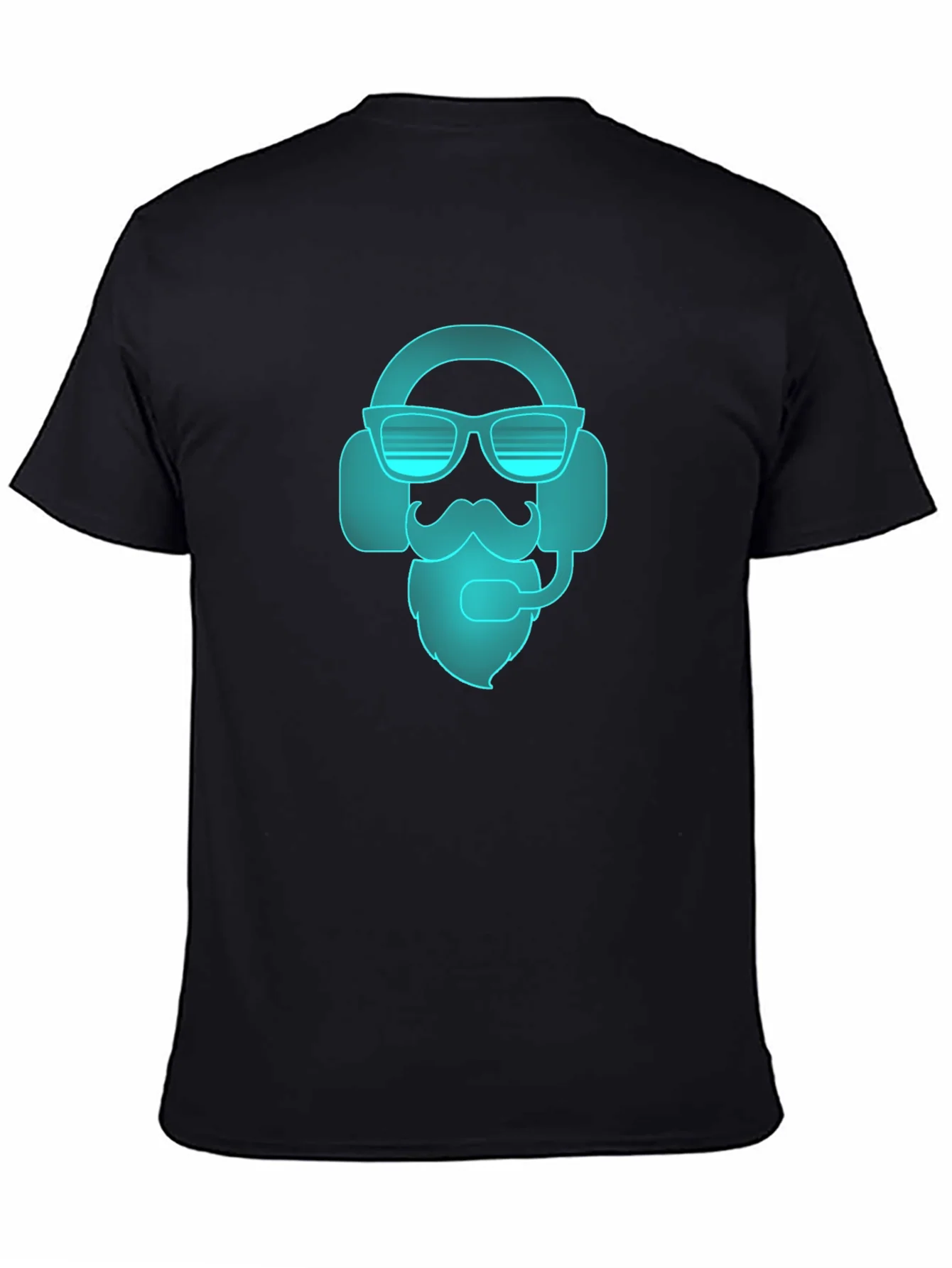 Gamer Beard T-Shirt - Black Cool Design