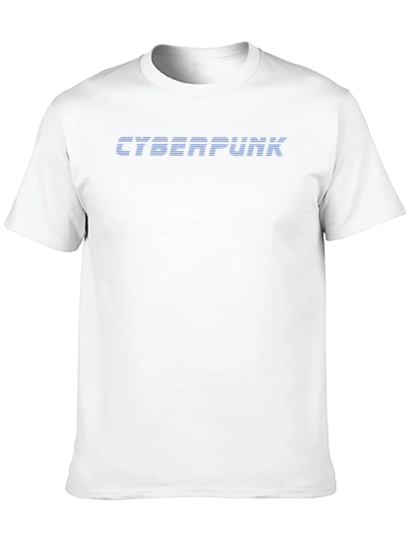 Cyberpunk Graphic Tee - Black Crew Neck T-Shirt