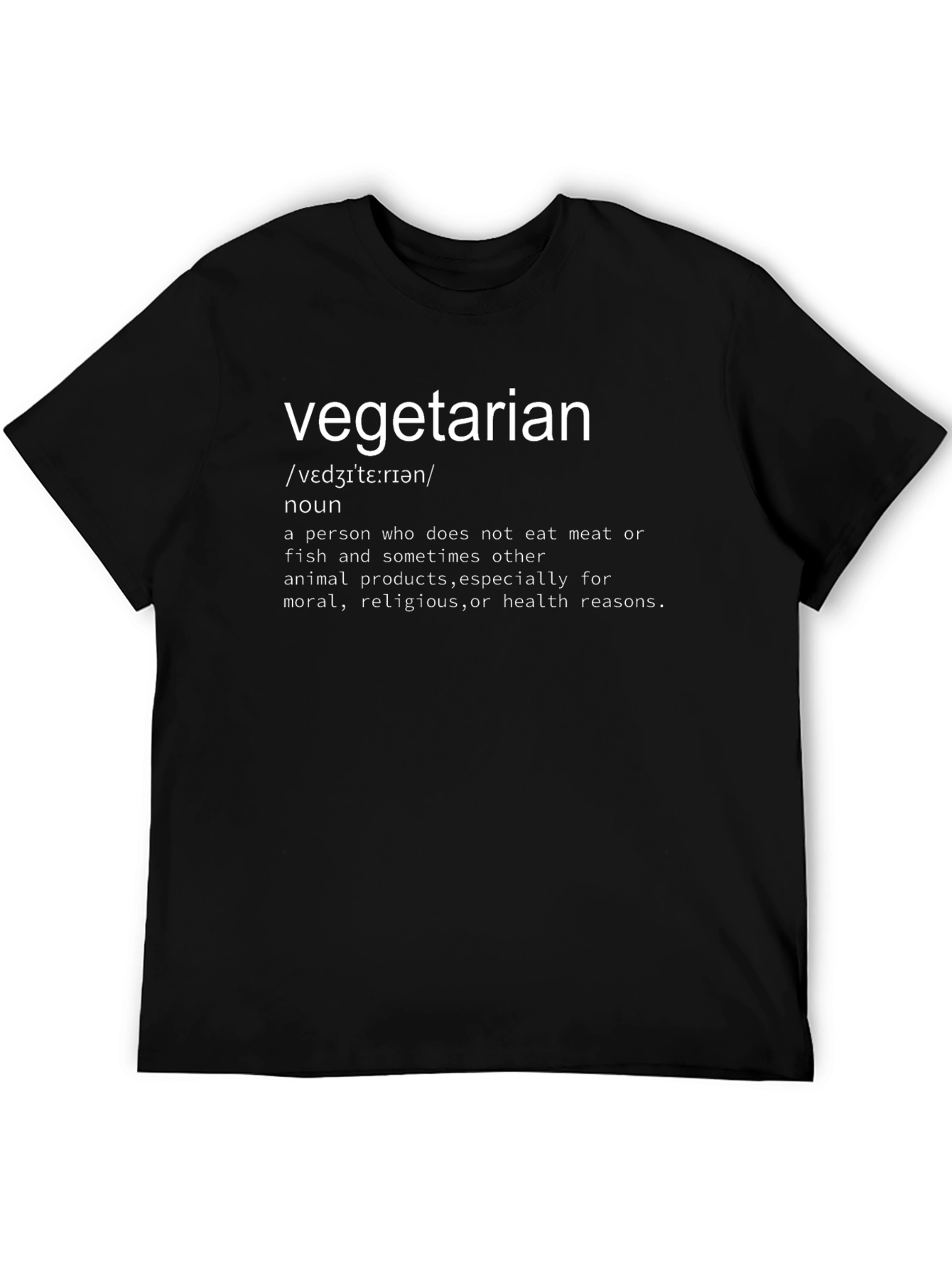 Vegetarian Definition T-Shirt - Funny Vegan Tee