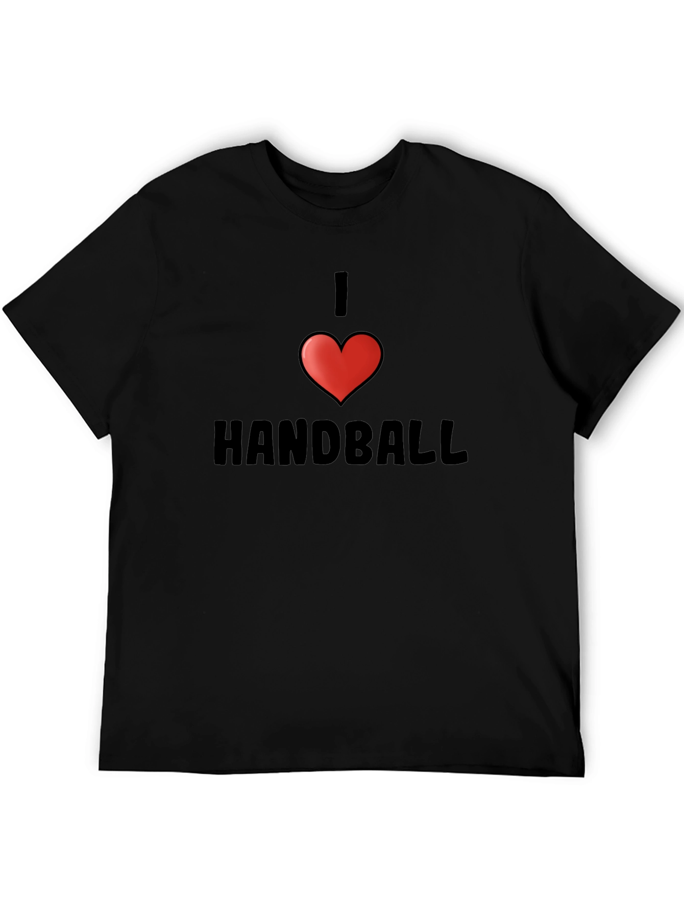 I Love Handball Black T-Shirt