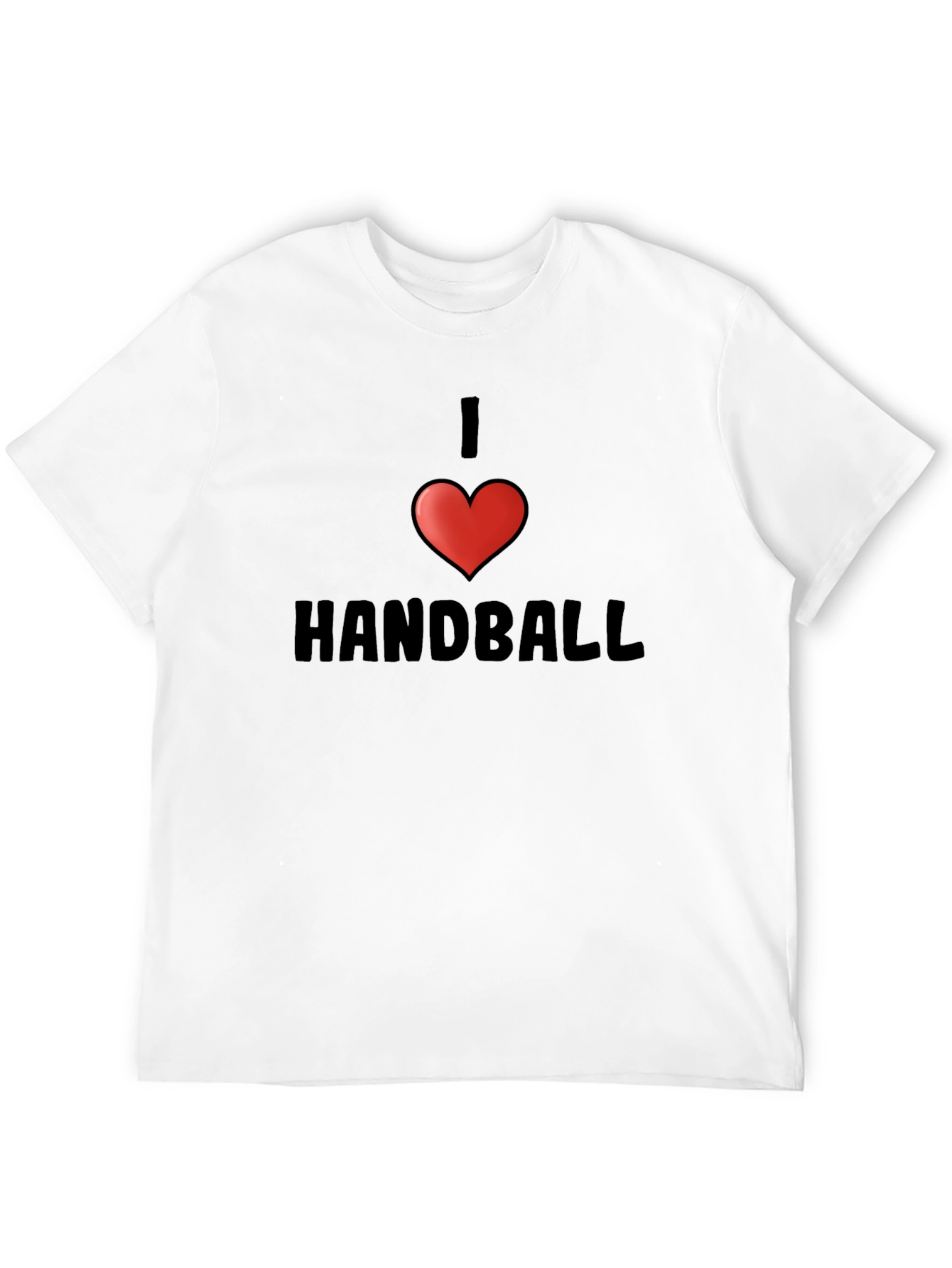 I Love Handball Black T-Shirt