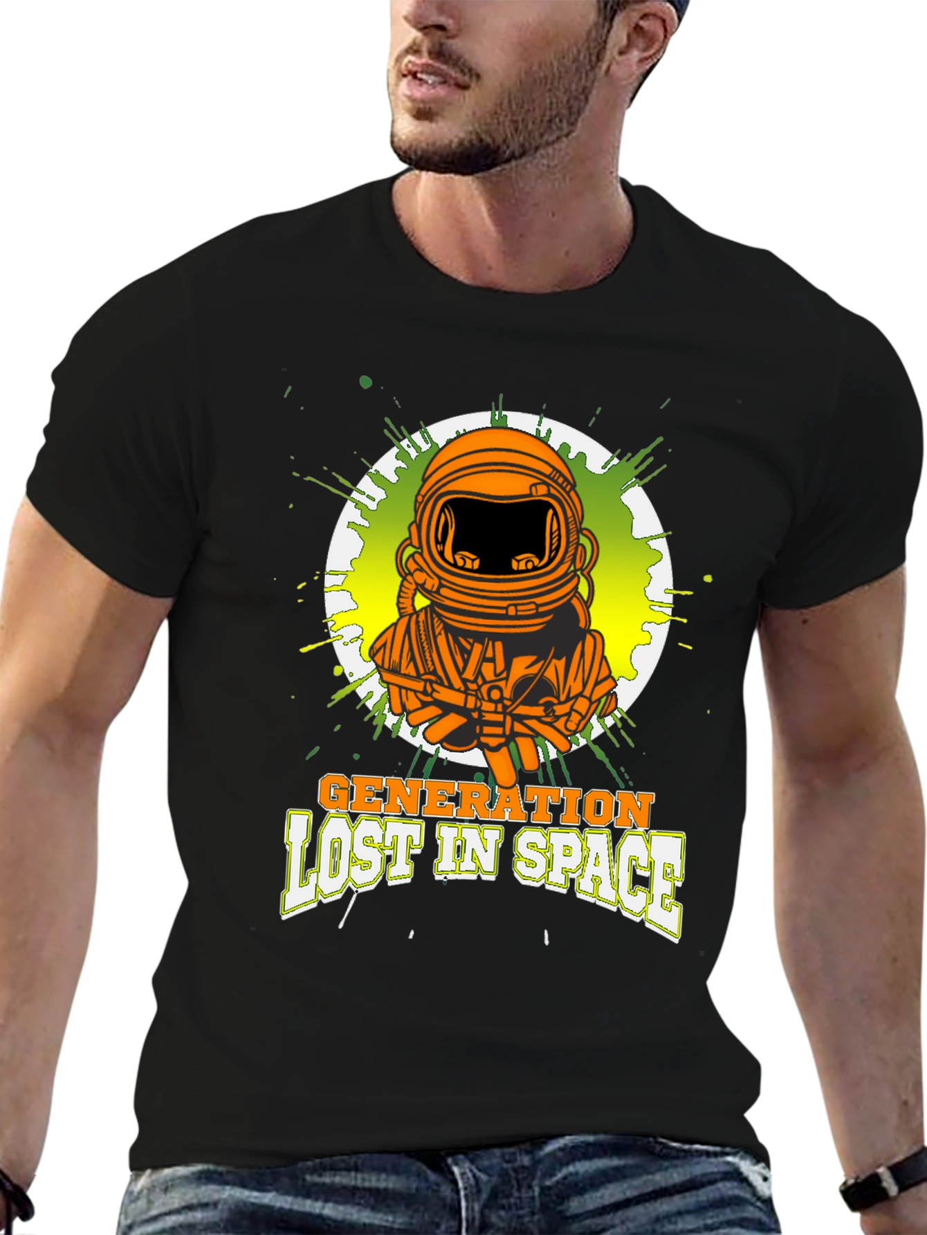 Generation Lost In Space Black T-Shirt
