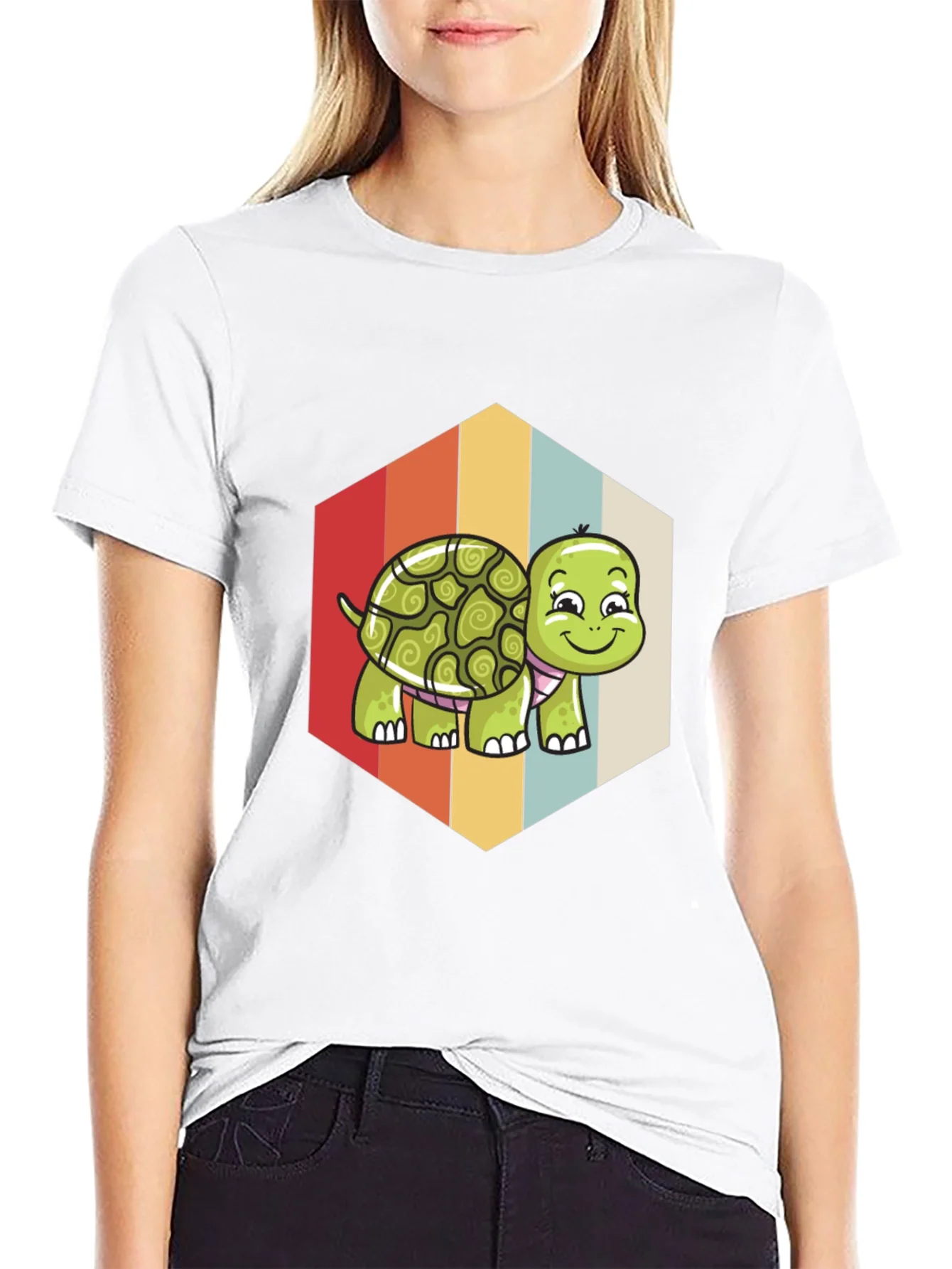 Retro Turtle T-Shirt - Cute Graphic Tee