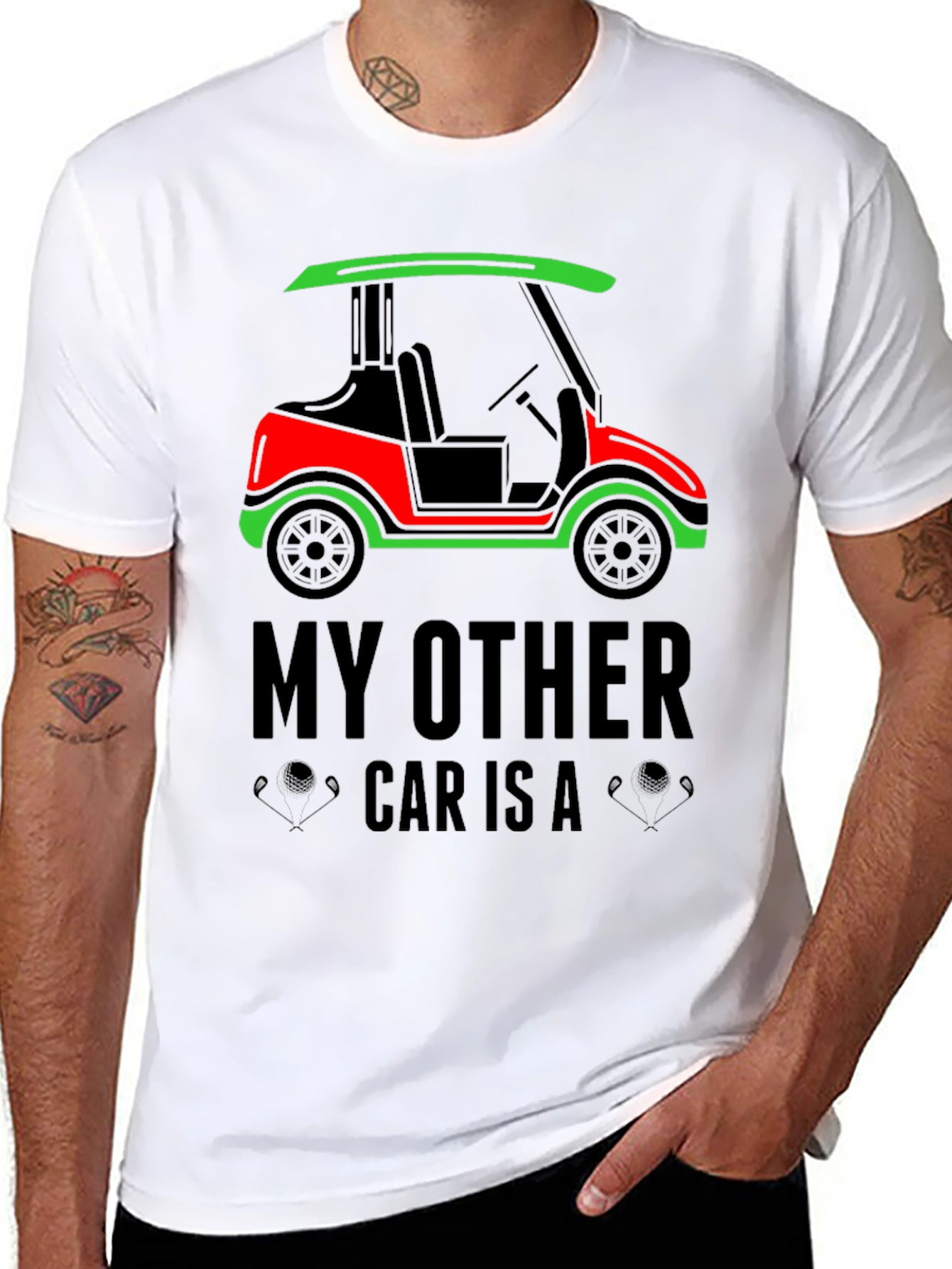 Golf Cart T-Shirt: My Other Car Is A...
