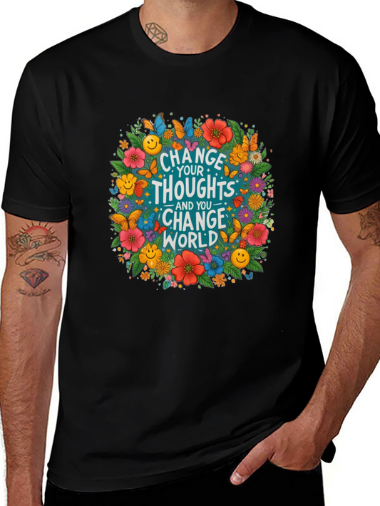 Floral Change Your Thoughts T-Shirt