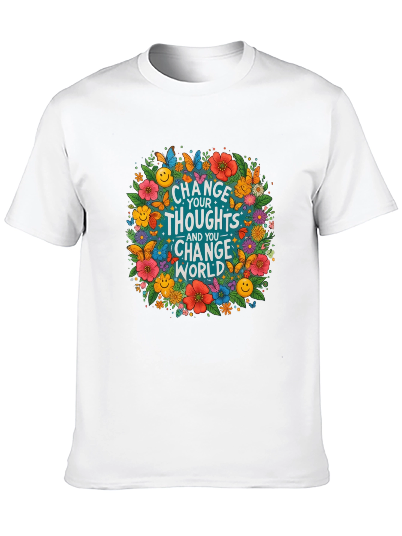 Floral Change Your Thoughts T-Shirt
