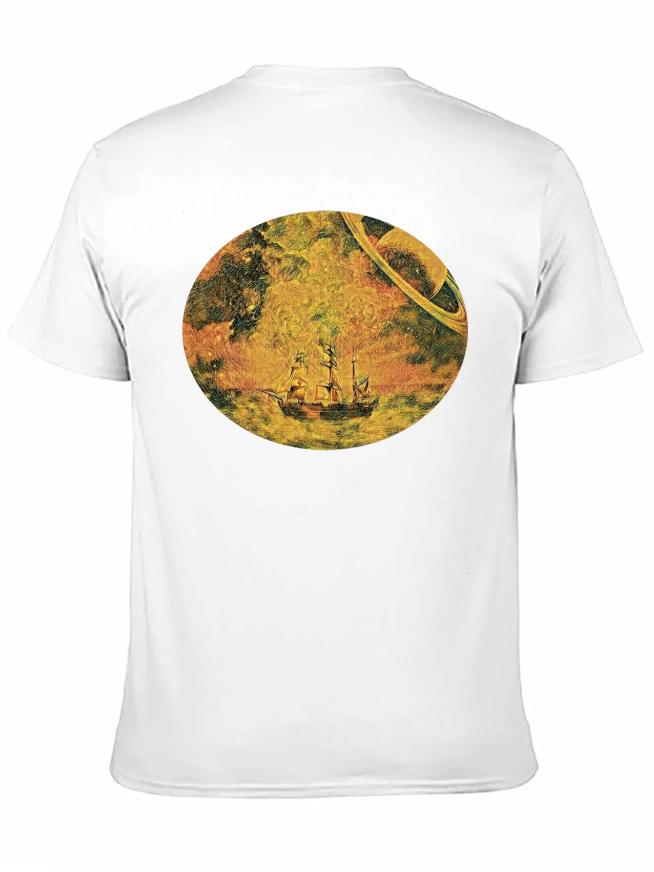 Cosmic Galleon Black T-Shirt