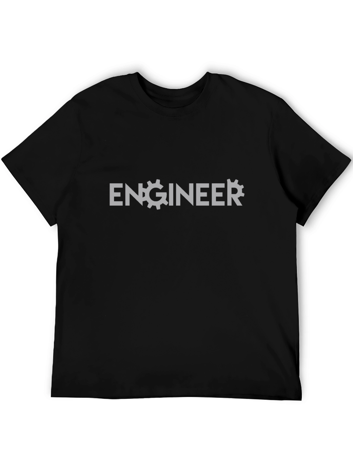 Engineer Gear Graphic T-Shirt - Black Cotton Tee