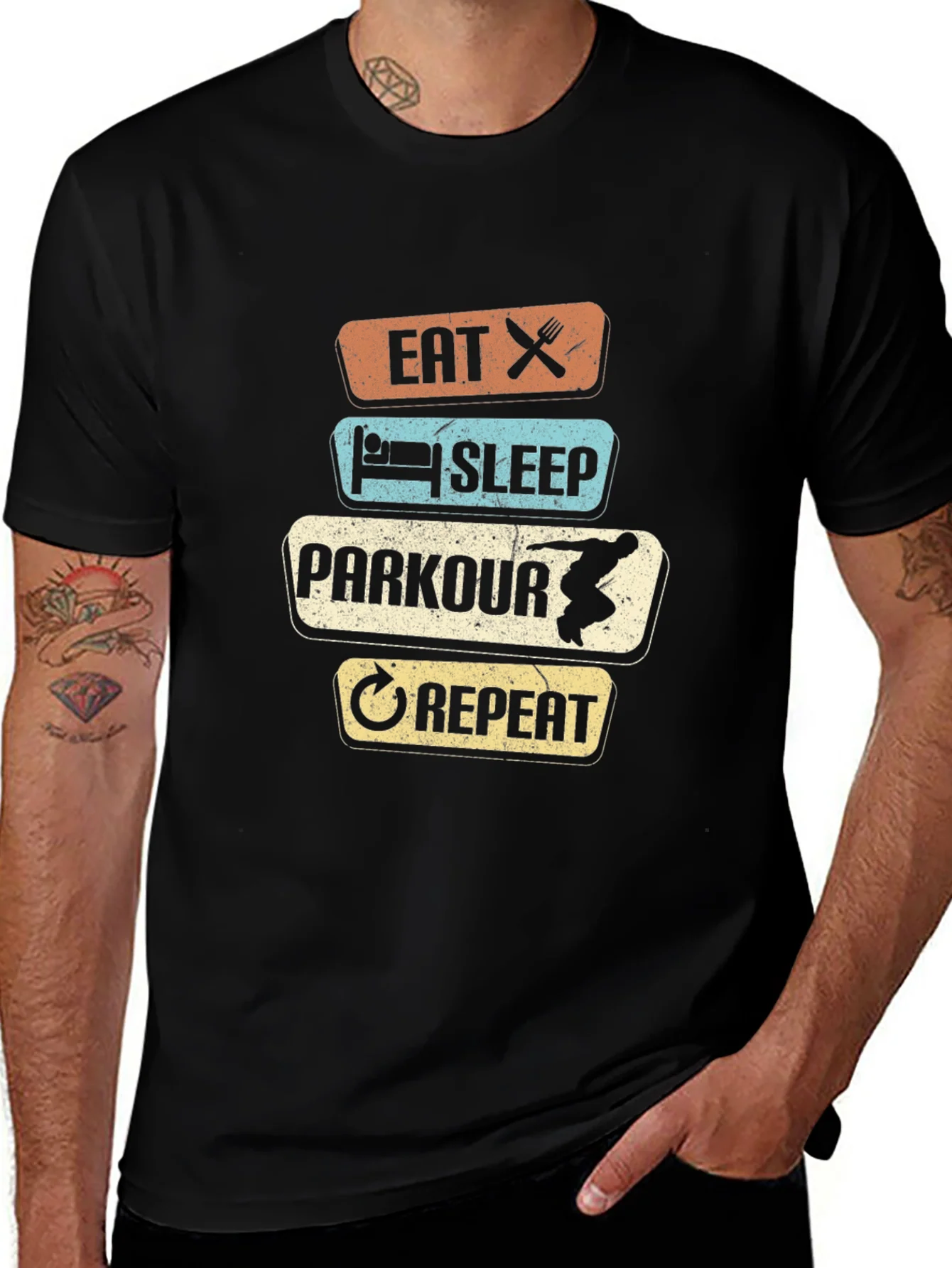 Eat Sleep Parkour Repeat T-Shirt