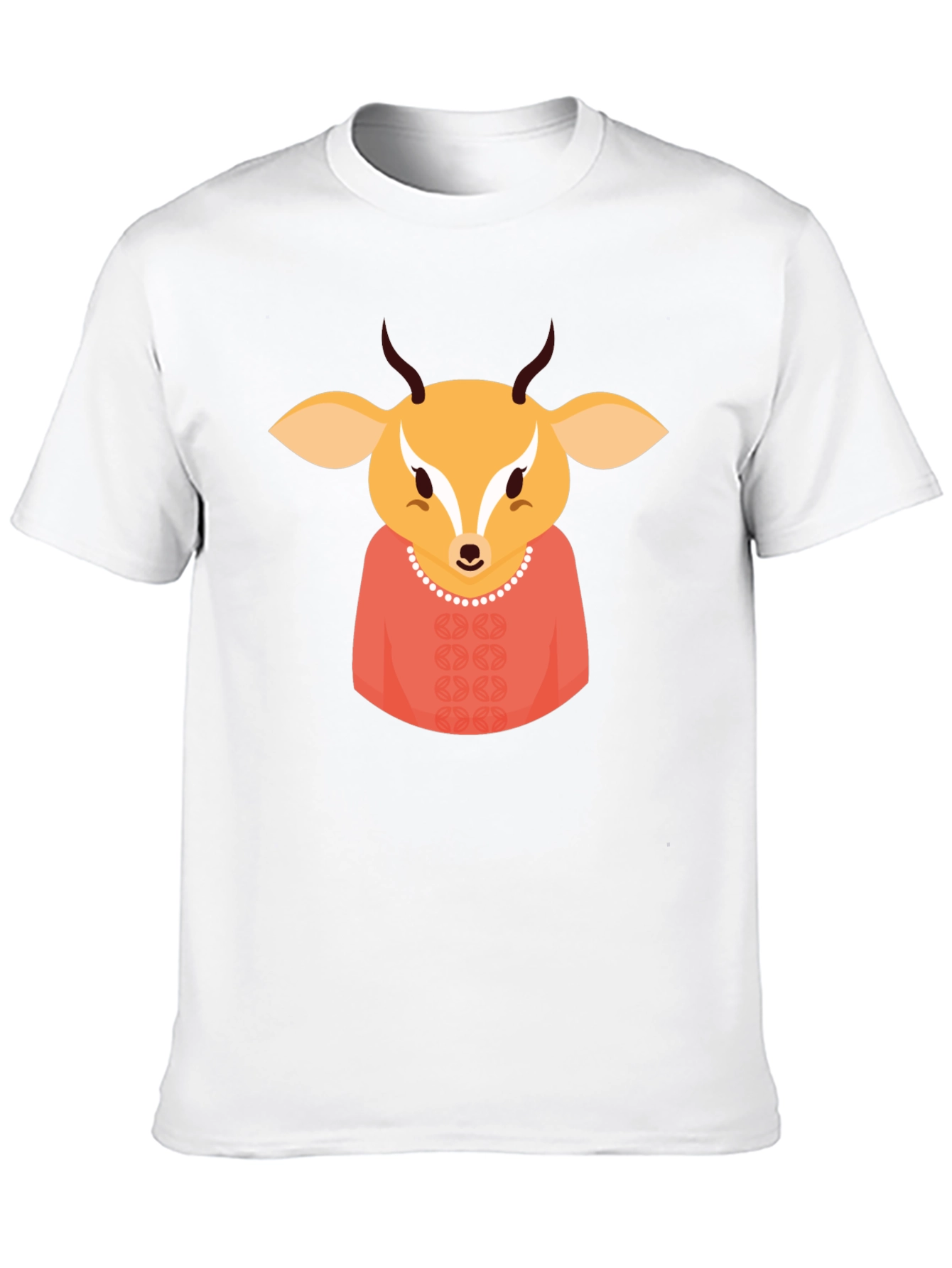 Deer Character Black T-Shirt