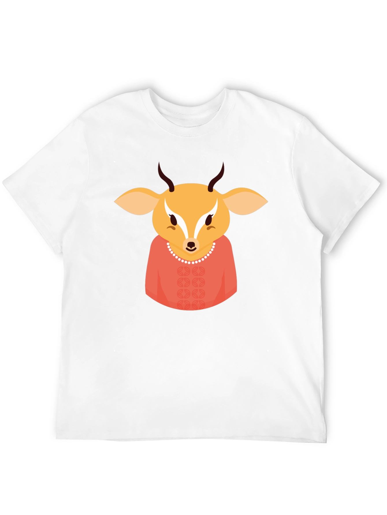 Deer Character Black T-Shirt