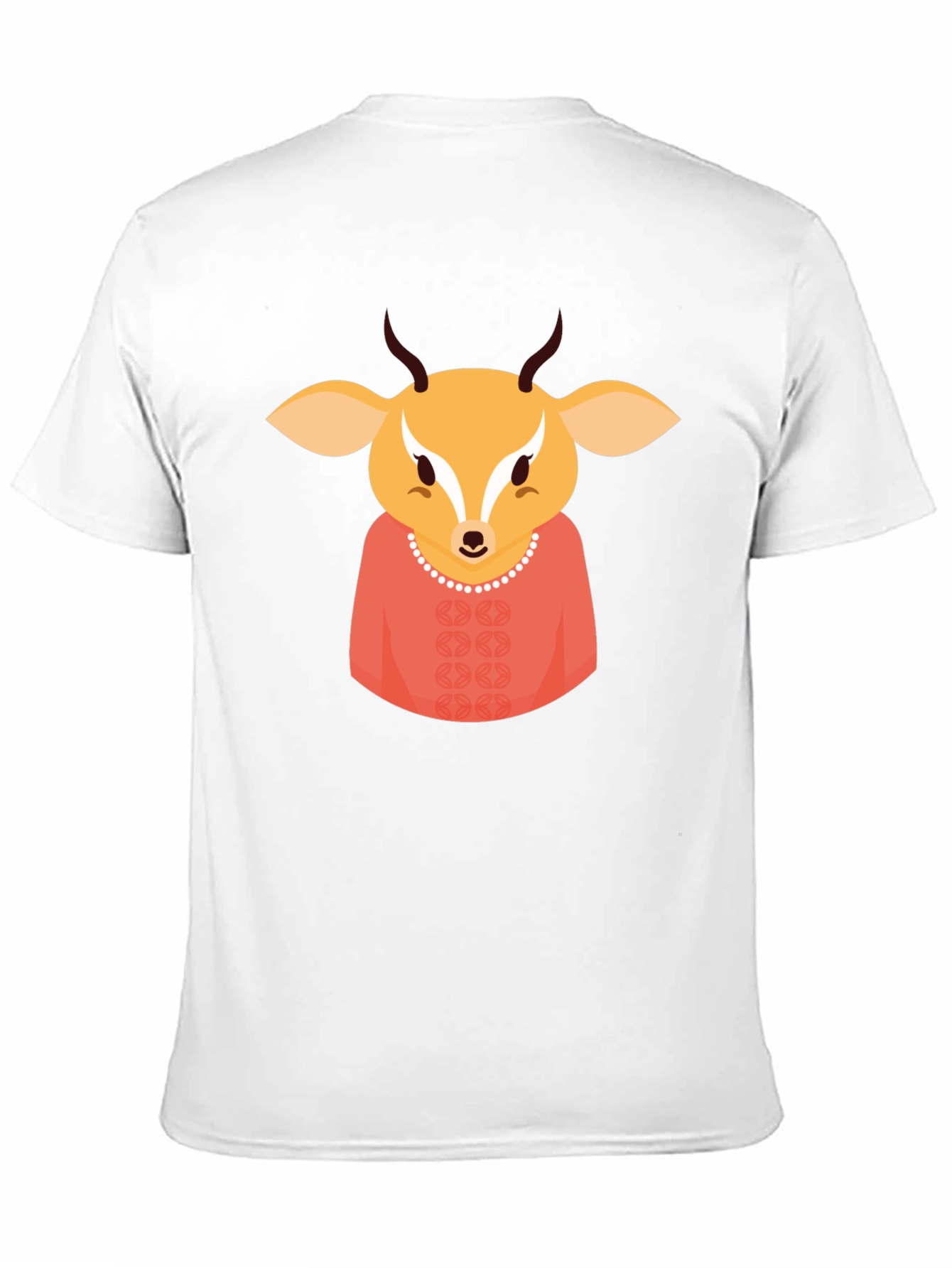 Deer Character Black T-Shirt