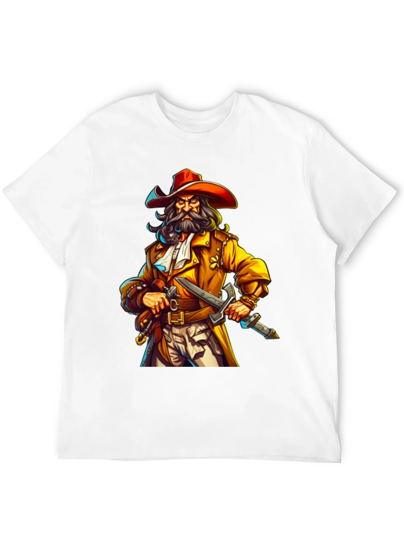 Pirate Cartoon T-Shirt: Cool Graphic Tee