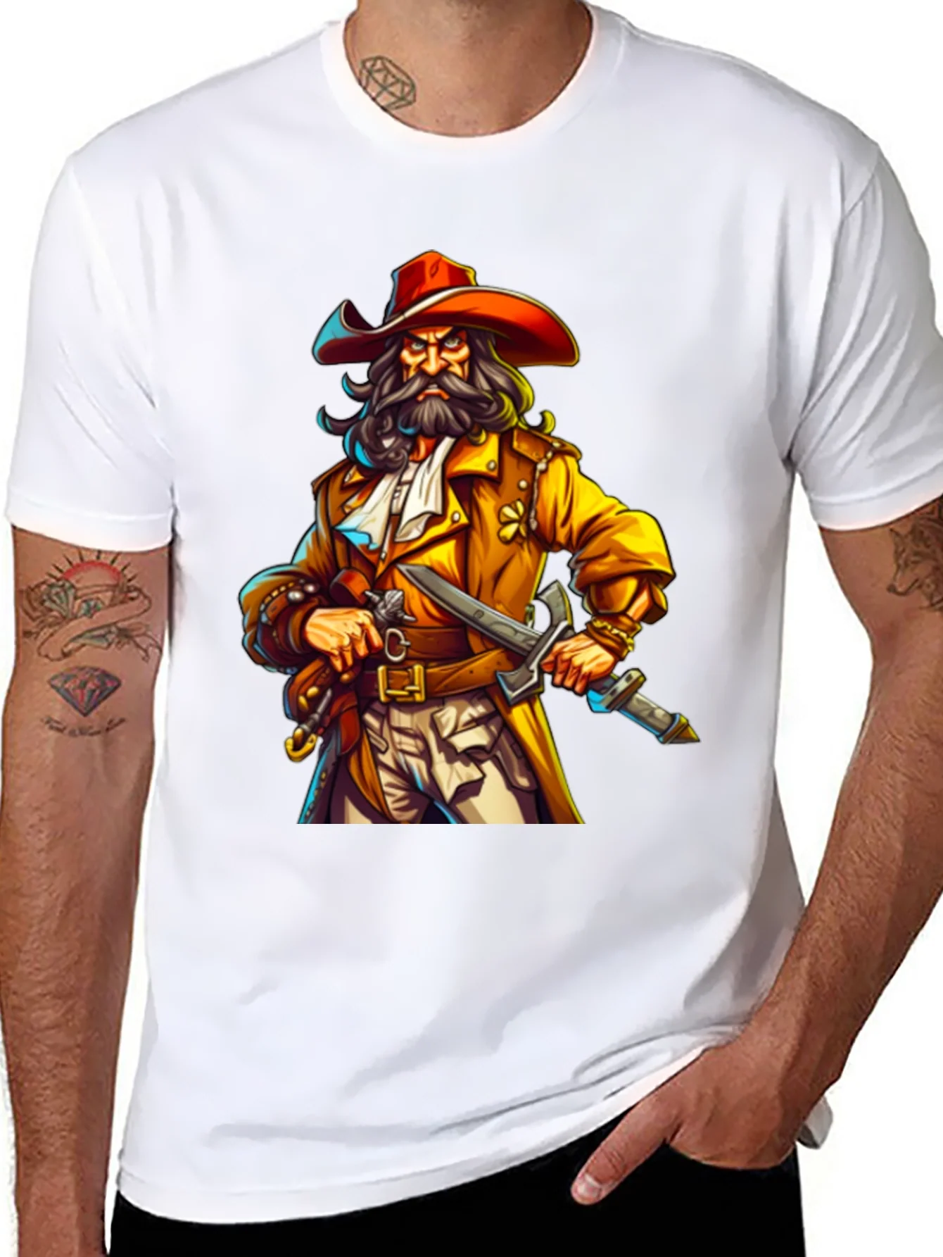 Pirate Cartoon T-Shirt: Cool Graphic Tee