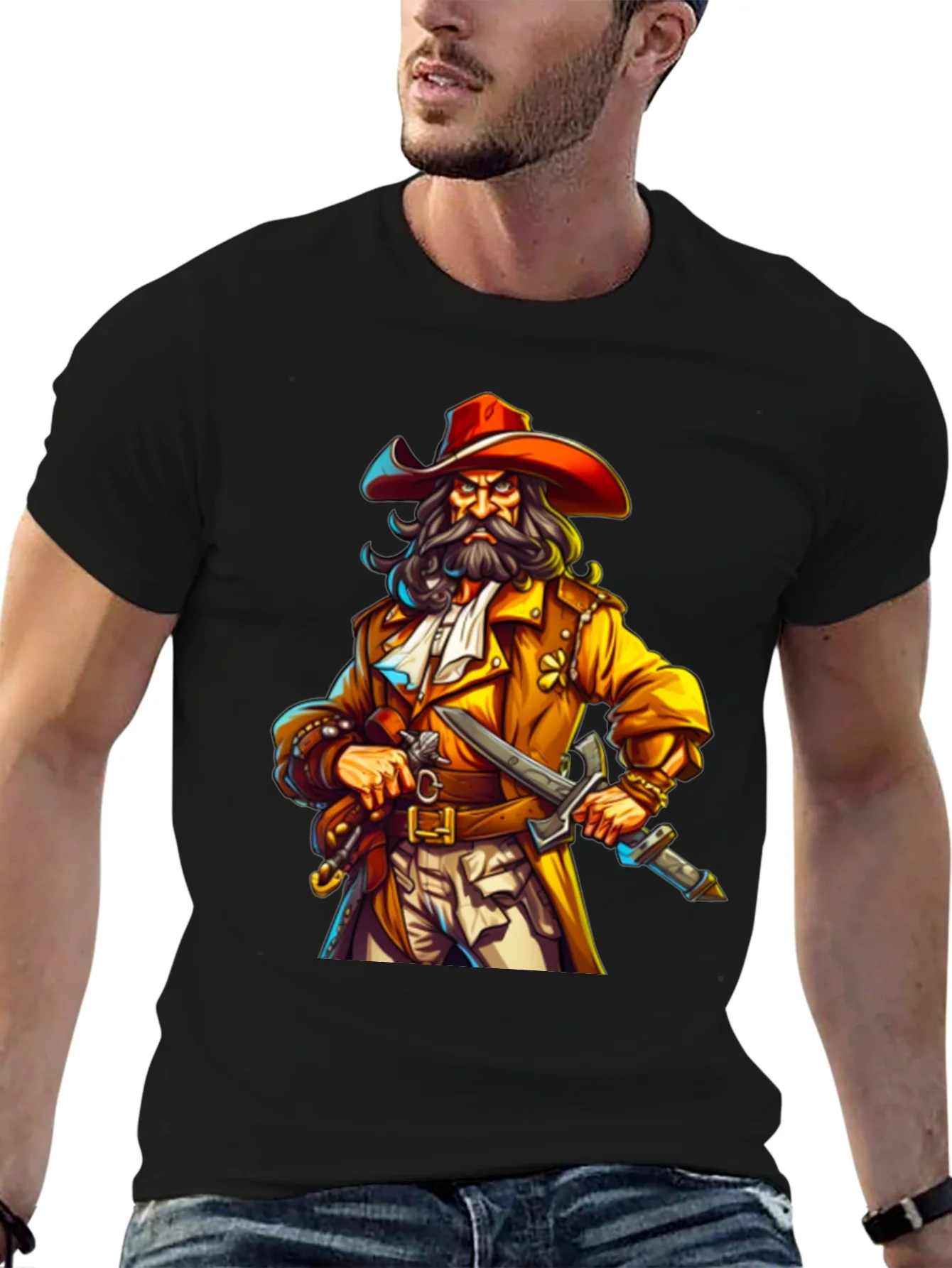 Pirate Cartoon T-Shirt: Cool Graphic Tee