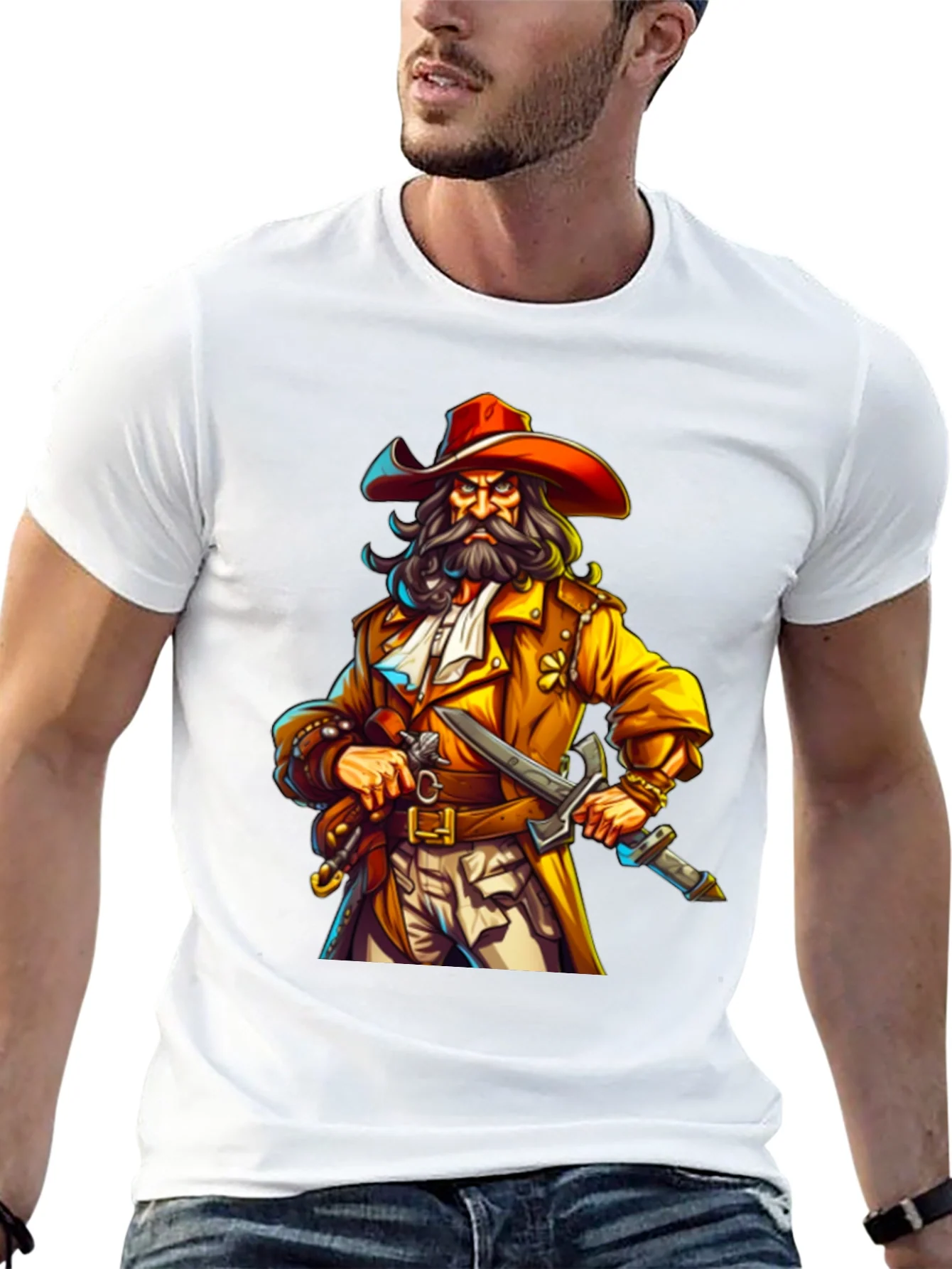 Pirate Cartoon T-Shirt: Cool Graphic Tee