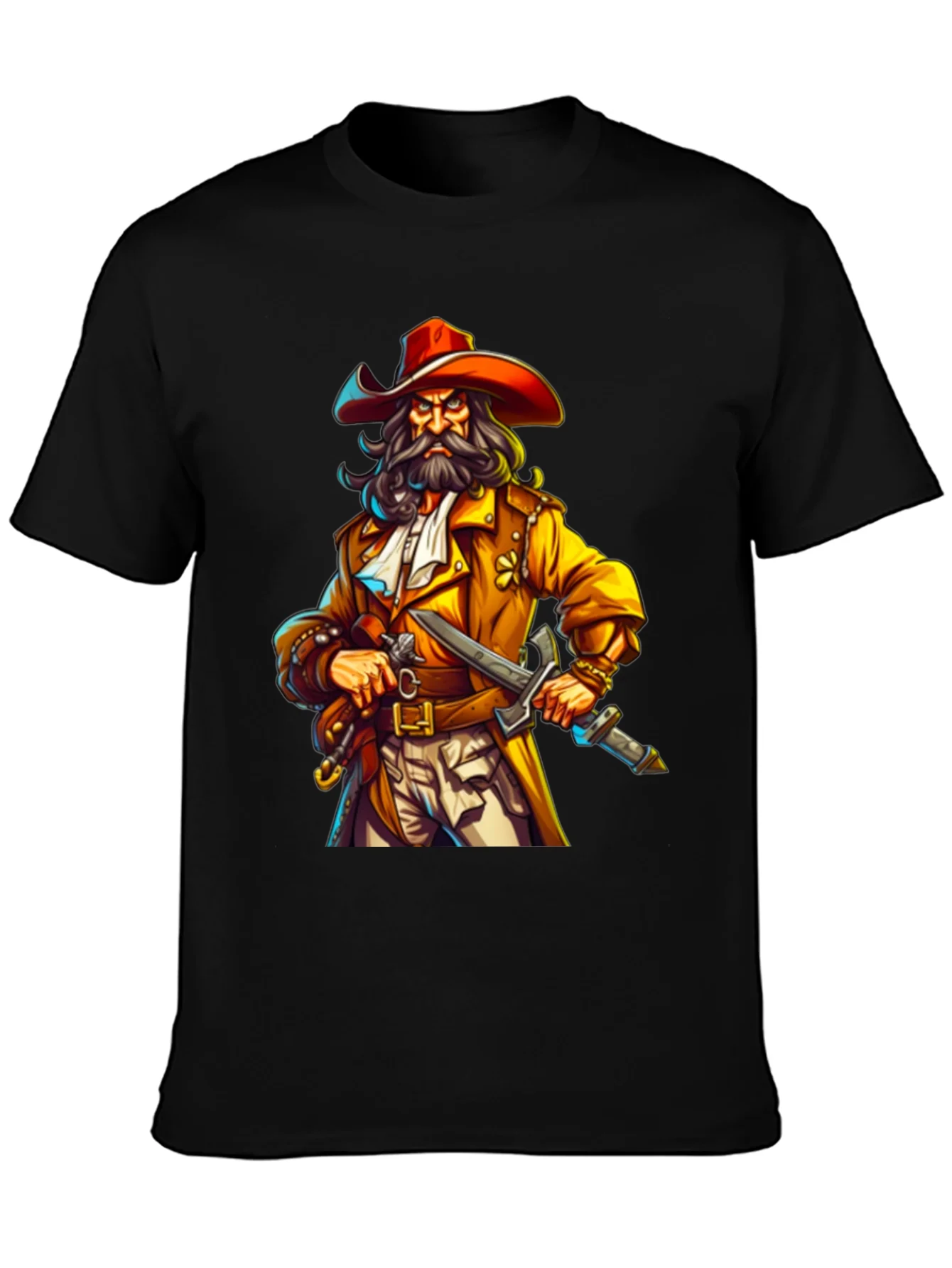 Pirate Cartoon T-Shirt: Cool Graphic Tee