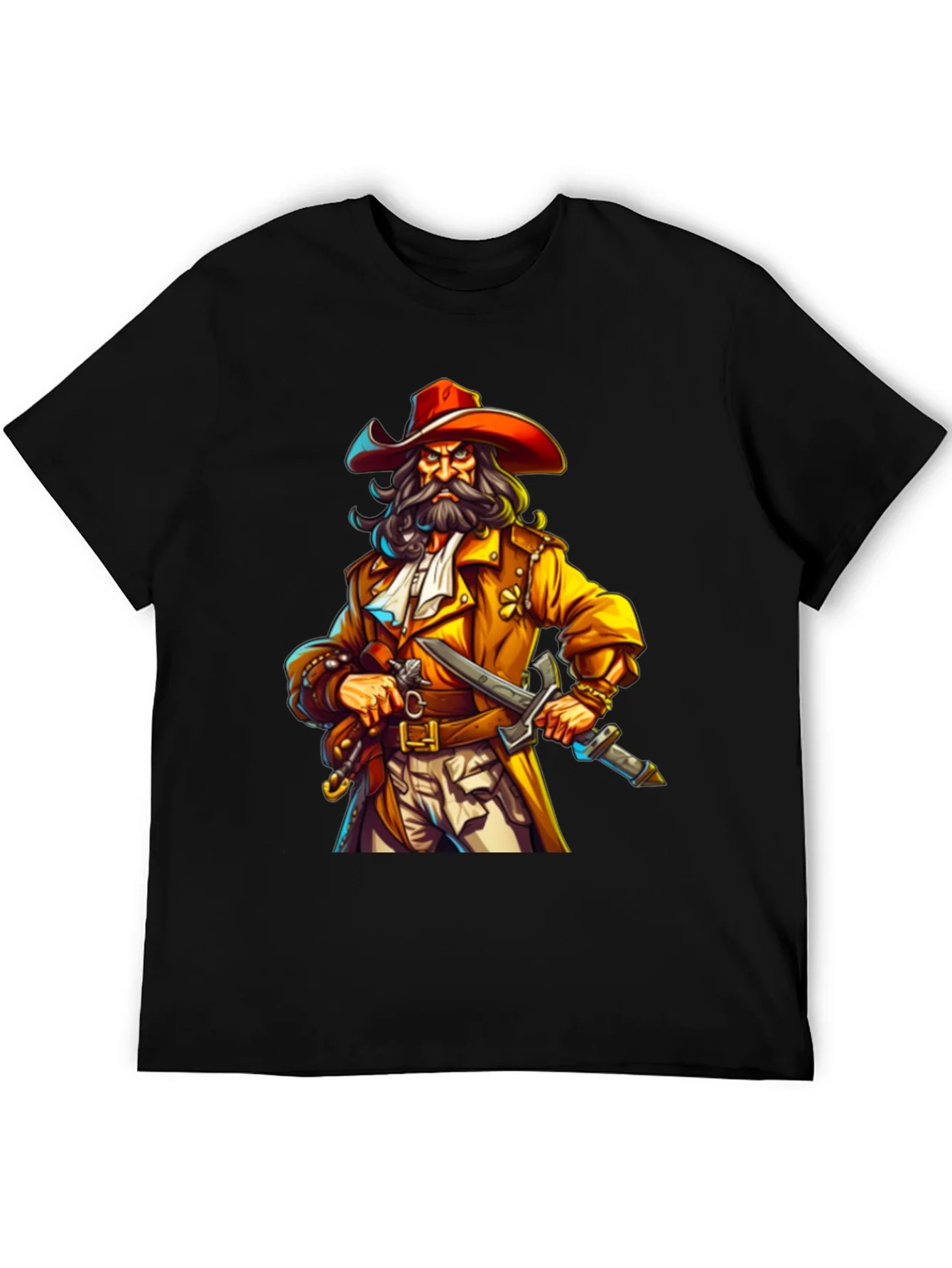 Pirate Cartoon T-Shirt: Cool Graphic Tee
